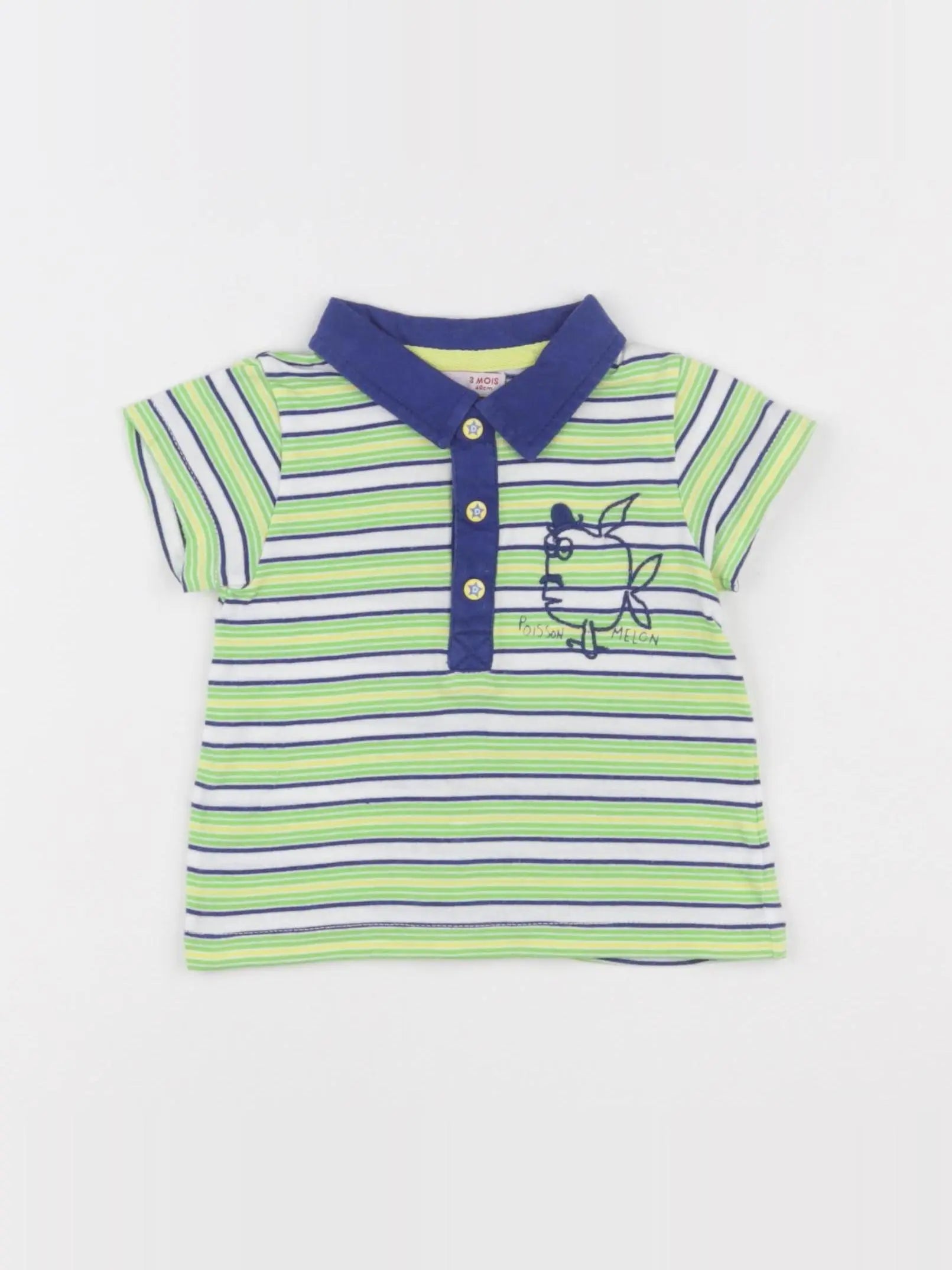 DPAM - polo multicolore - 6 mois