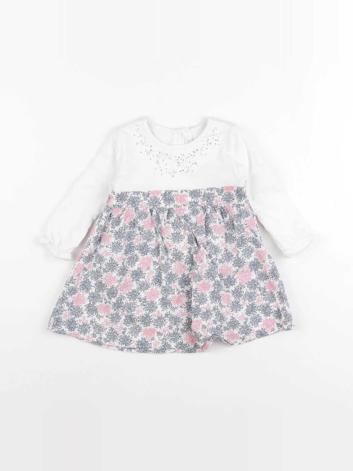 Absorba - robe blanc, multicolore - 9 mois