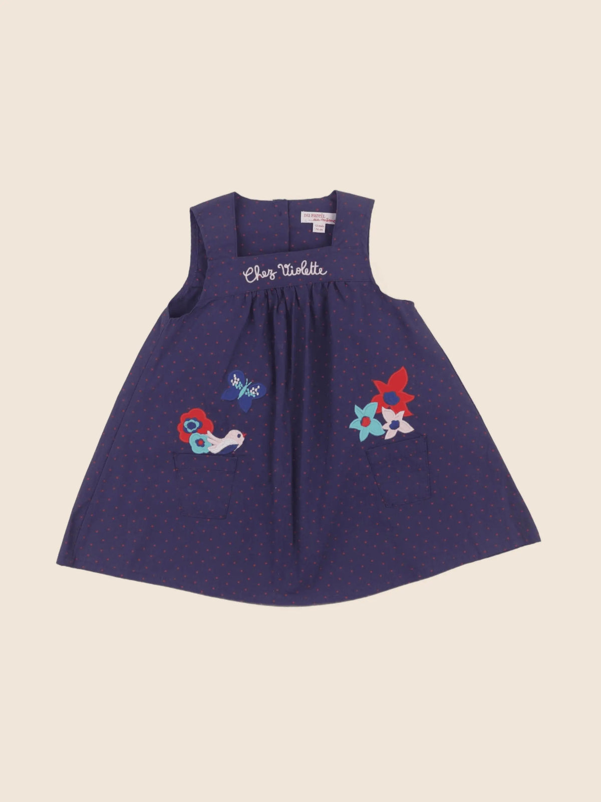 DPAM - robe violet - 12 mois