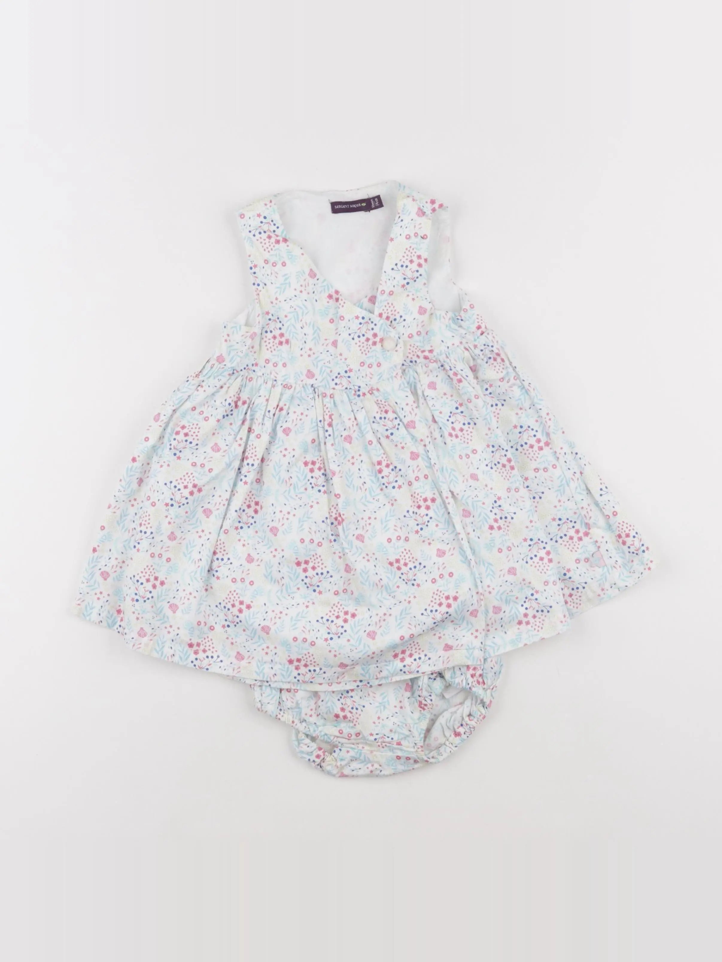 Sergent Major - robe blanc - 12 mois