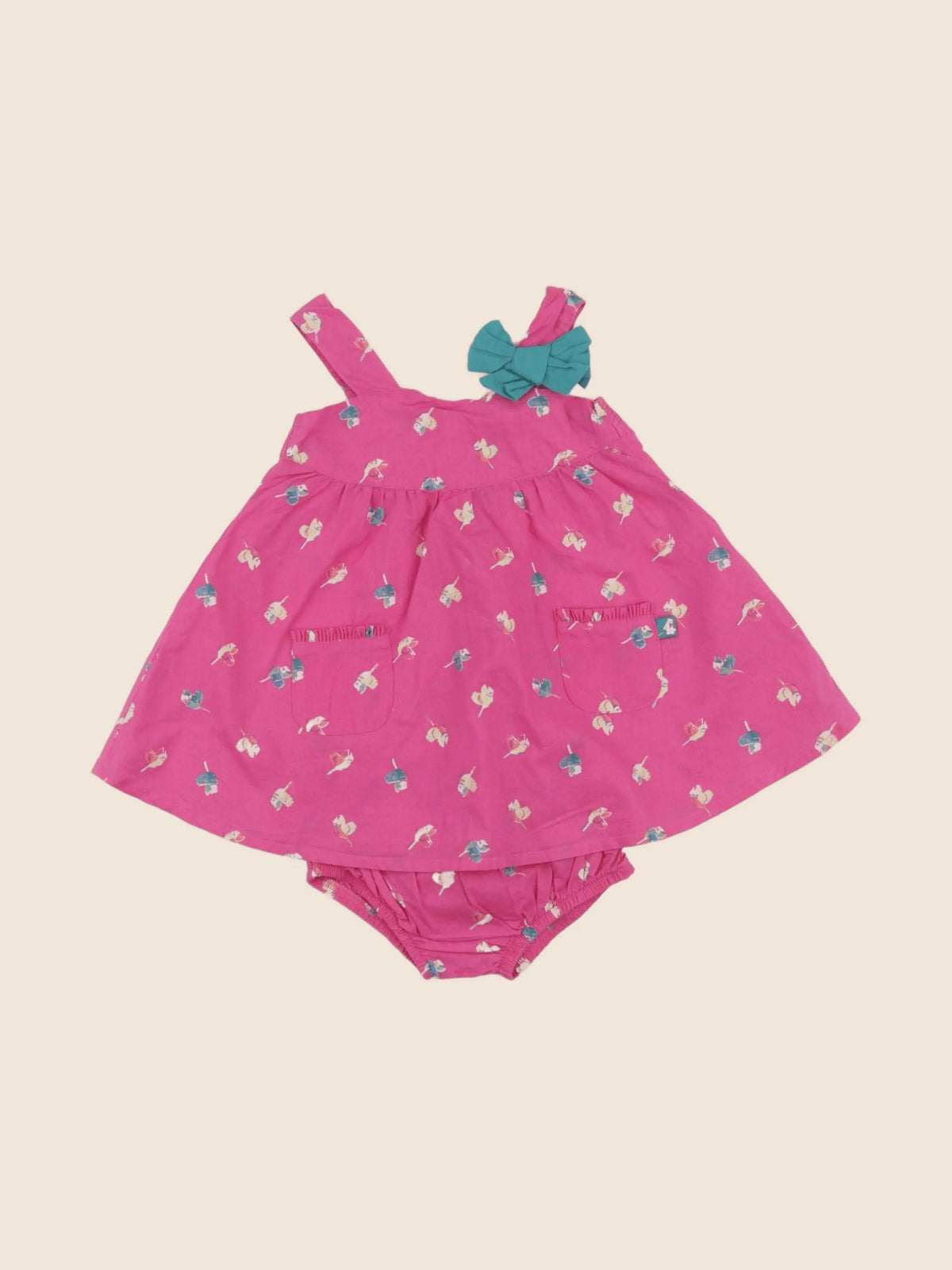 Sergent Major - robe rose - 6 mois