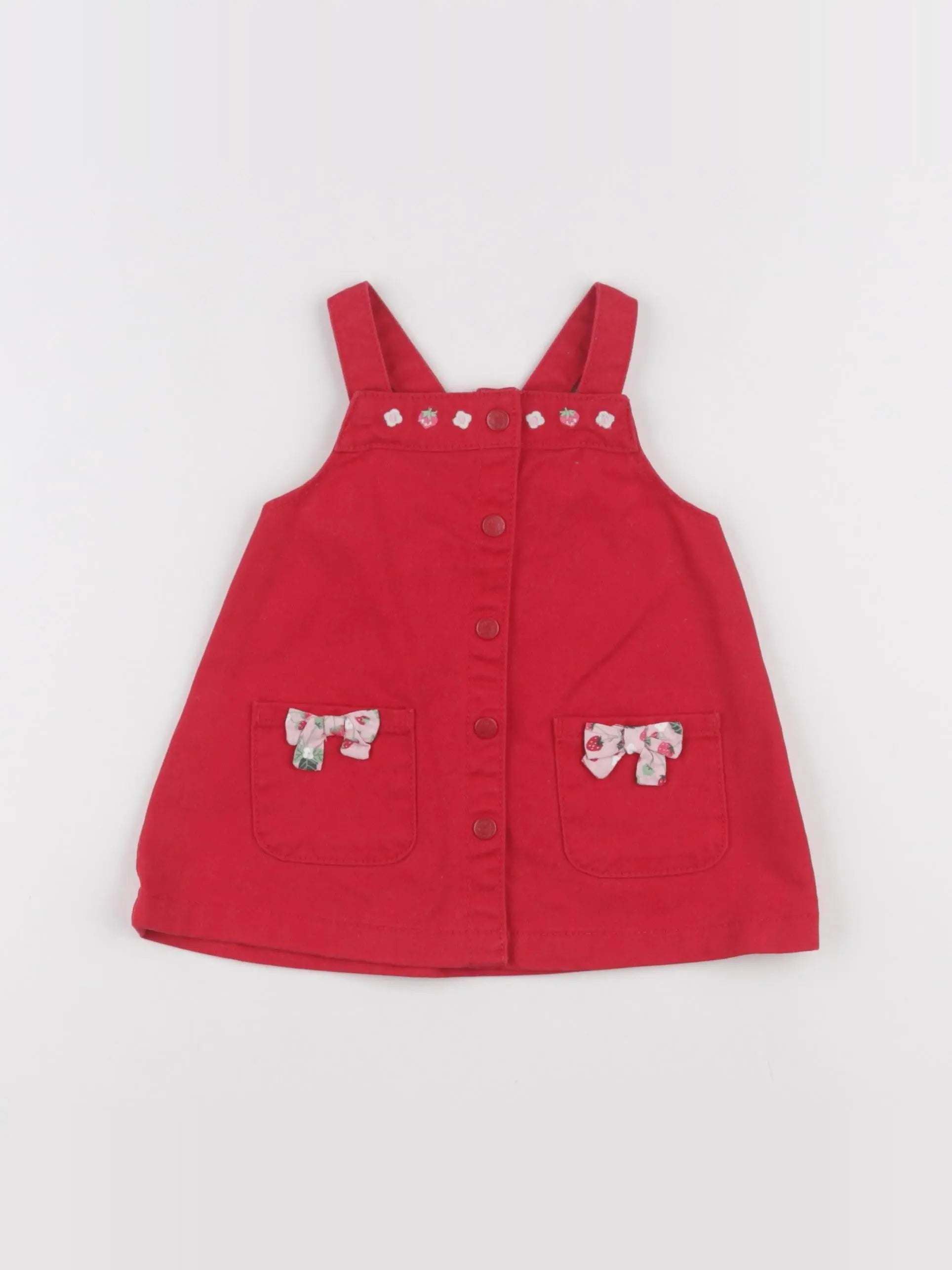 Sergent Major - robe rouge - 6 mois