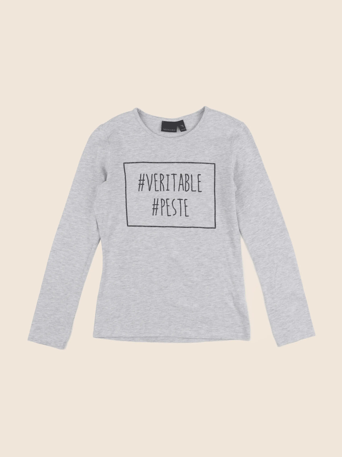 Beckaro - tee-shirt gris - 11 ans