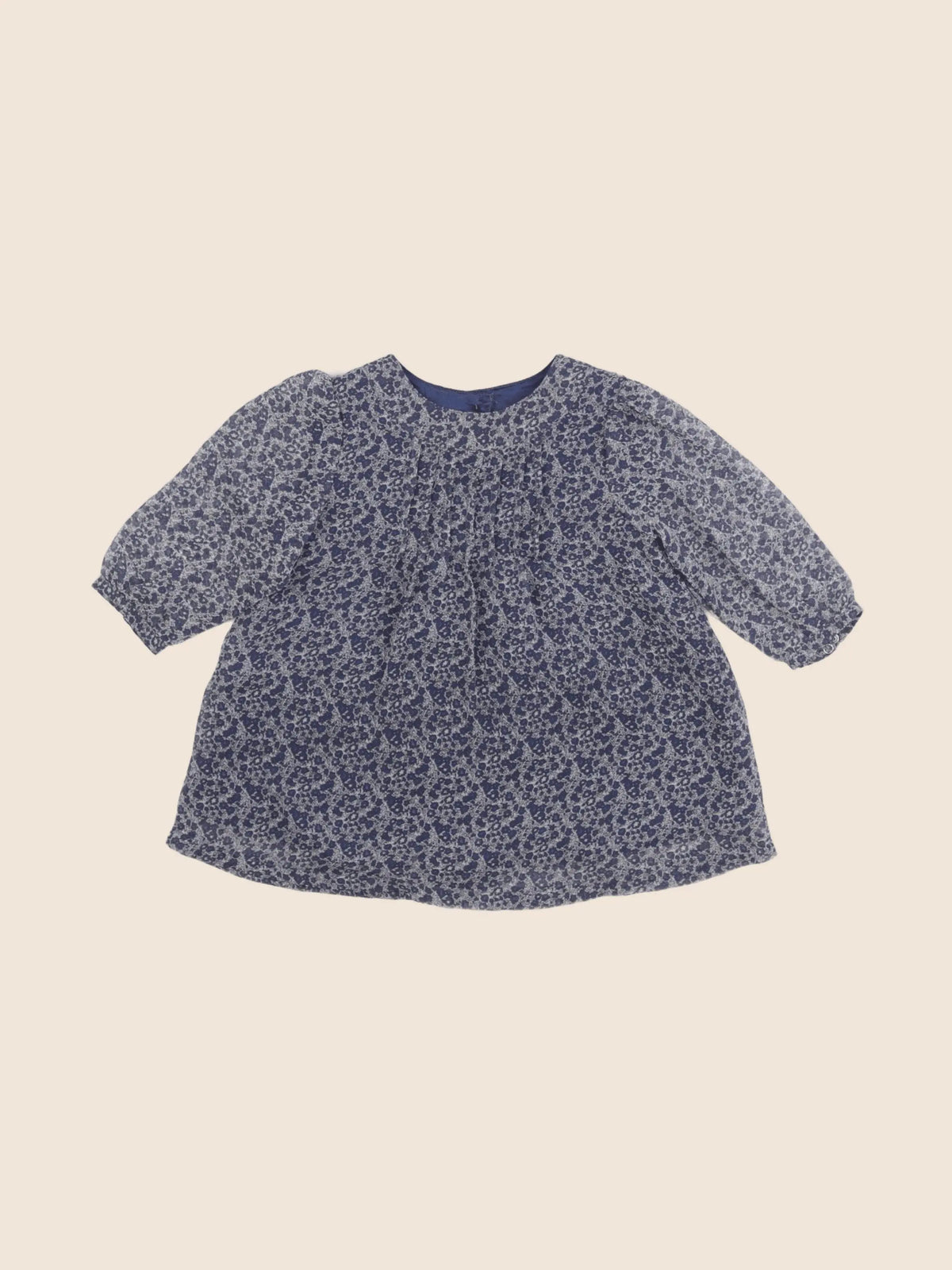 Rose et théo - robe bleu - 6 mois