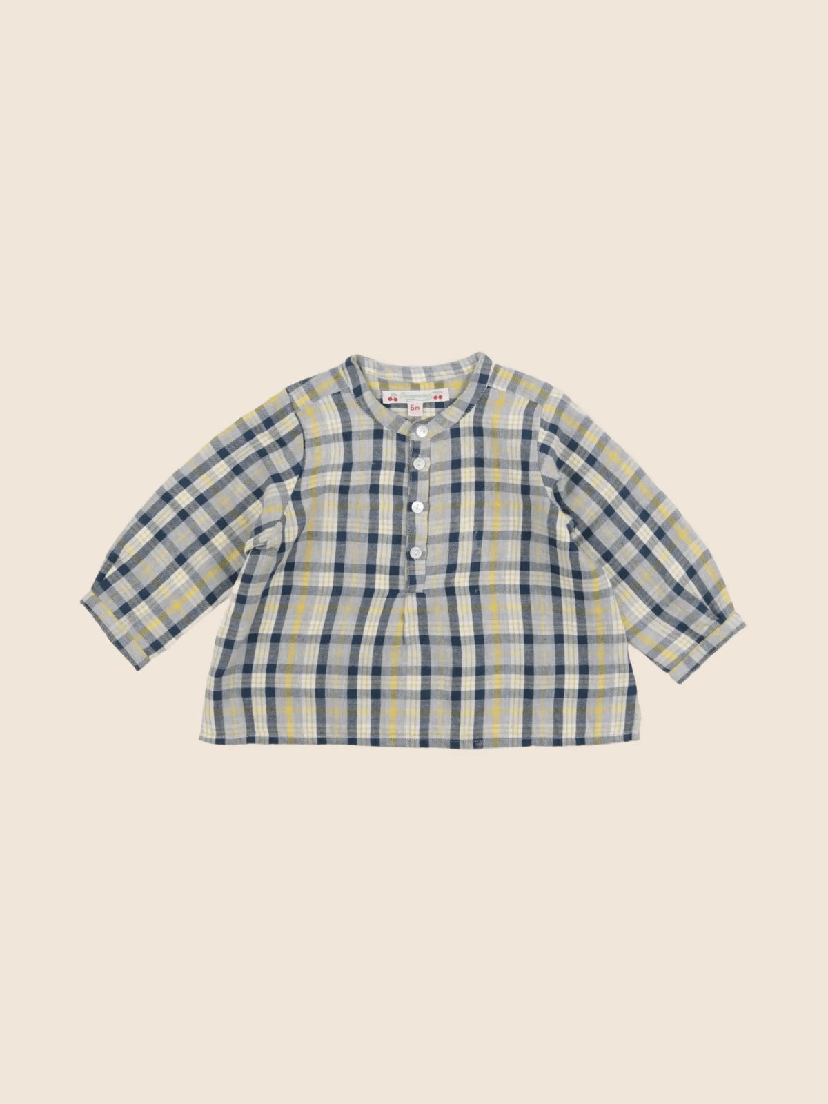 Bonpoint - chemise jaune - 6 mois