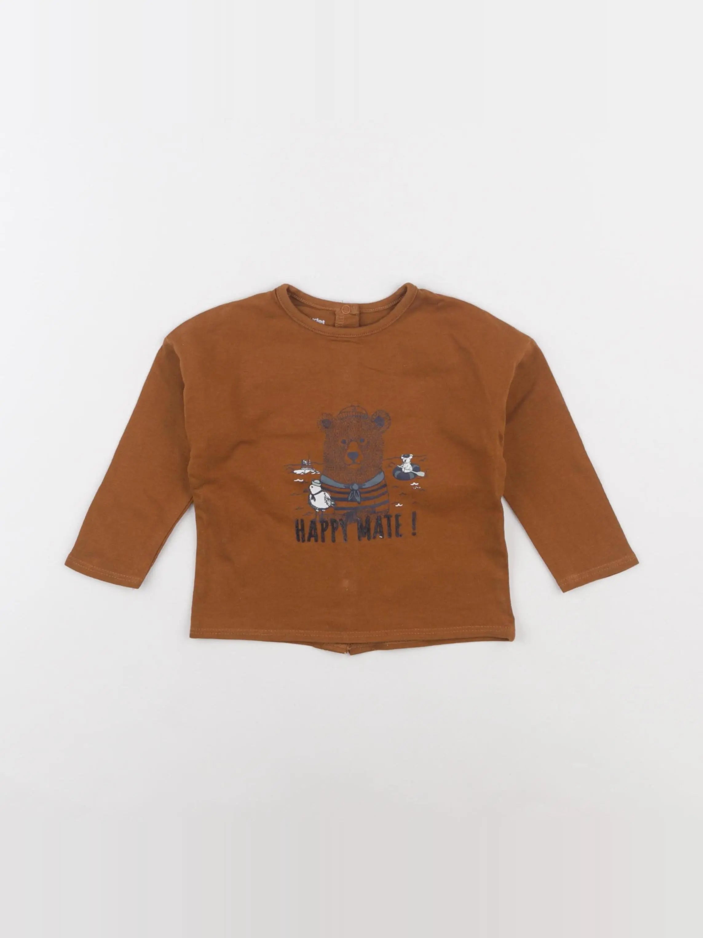 Vertbaudet - tee-shirt multicolore - 9 mois