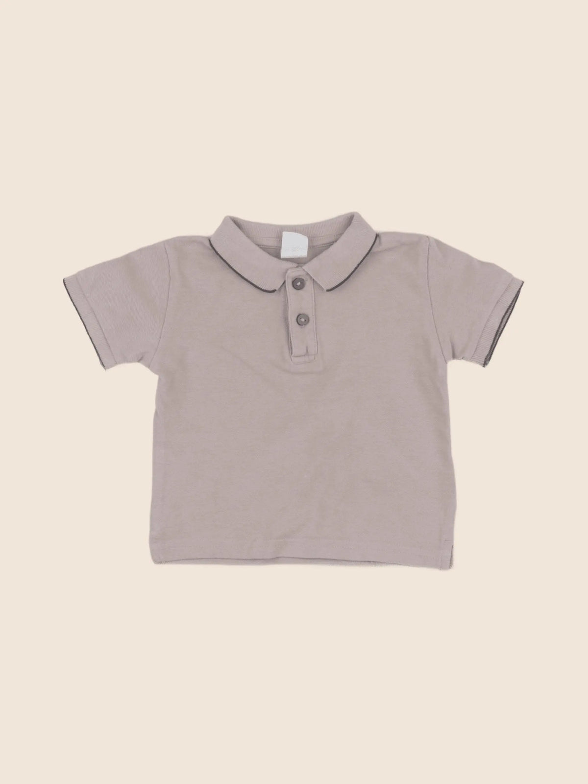 H&M - polo beige - 3/6 mois