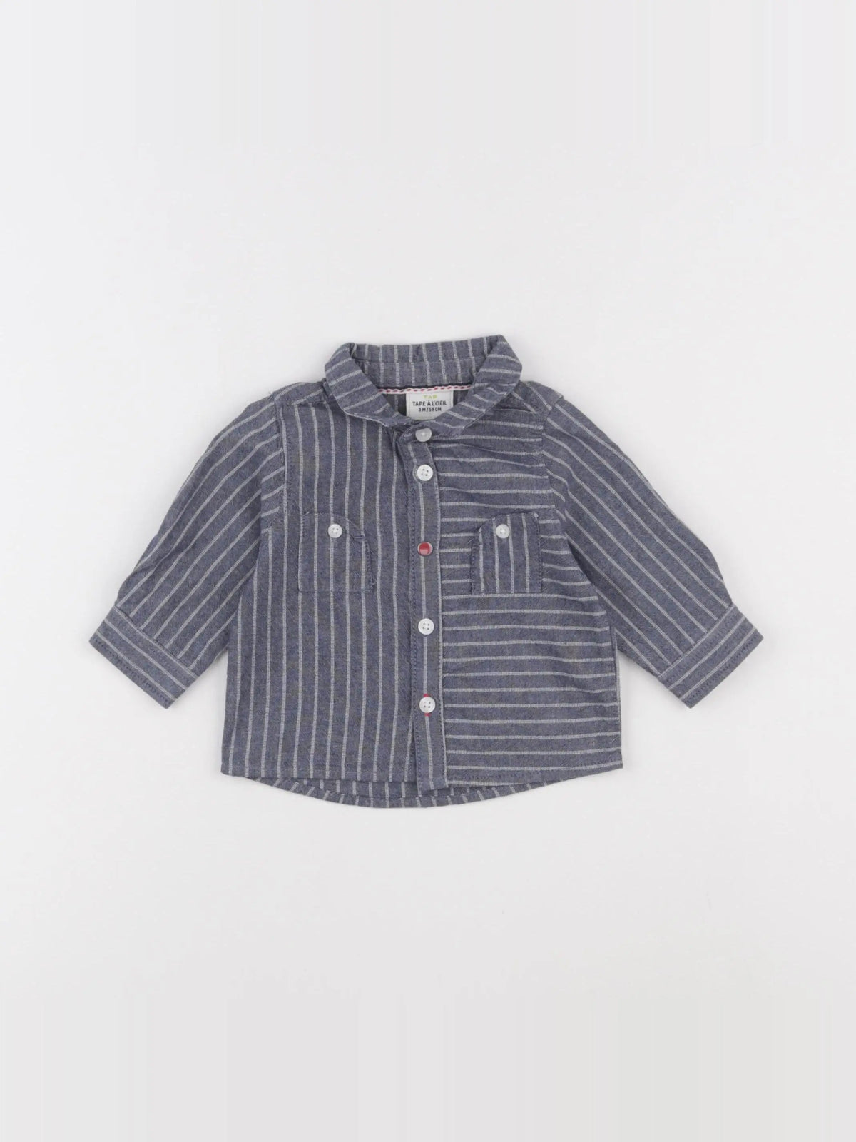 Tape à l'oeil - chemise bleu - 3 mois