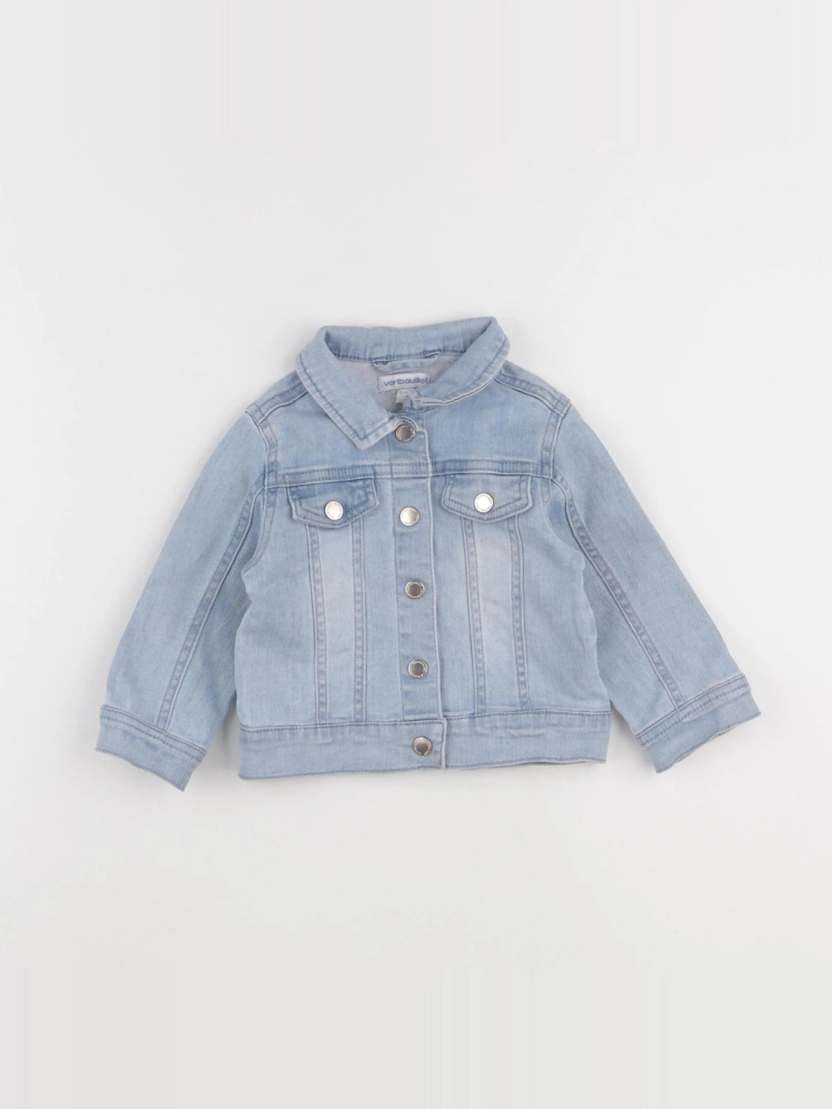 Vertbaudet - veste imprimé au dos bleu - 18 mois