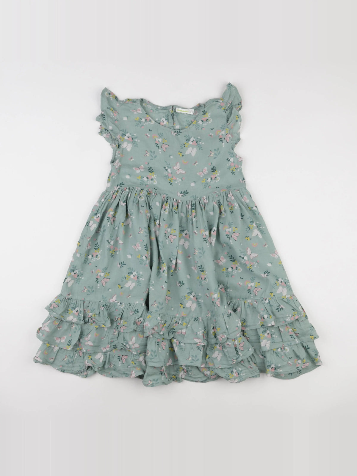 Vertbaudet - robe vert - 10 ans