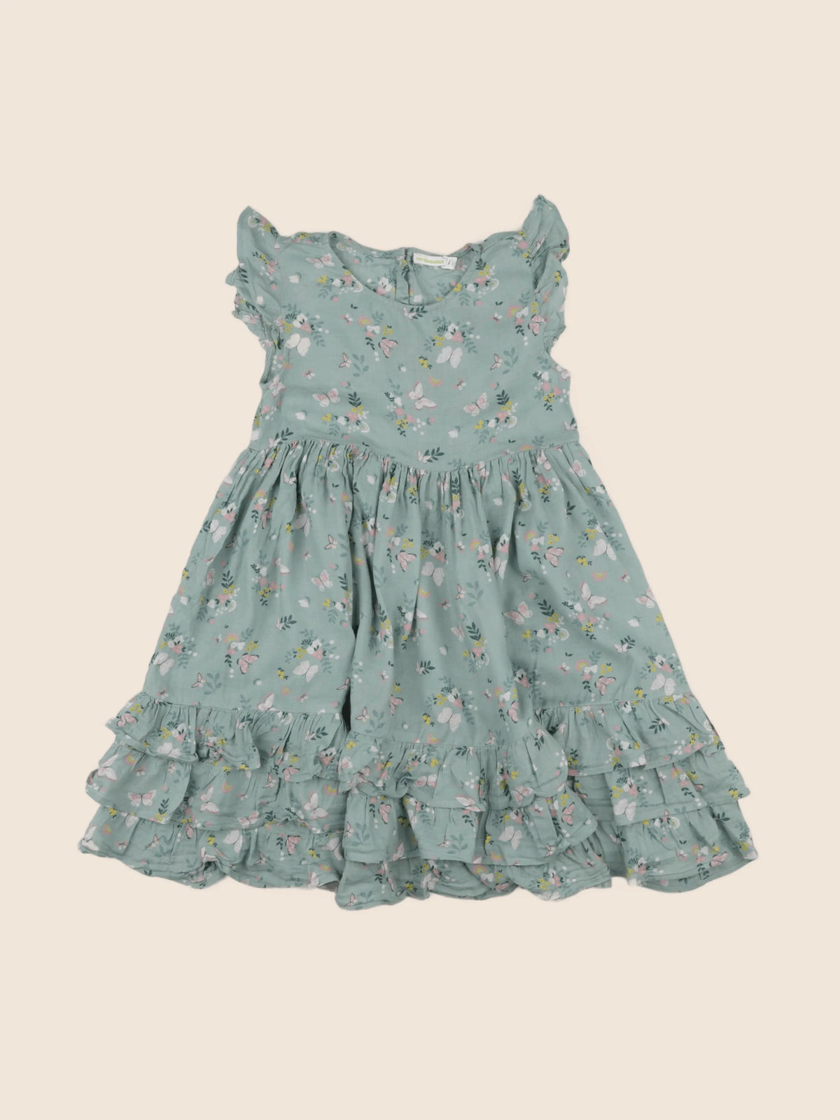 Vertbaudet - robe vert - 10 ans