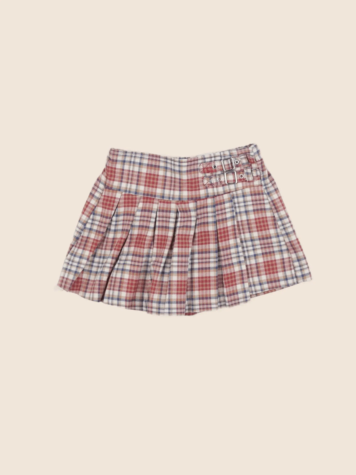 Zara - jupe short rouge, beige - 18/24 mois