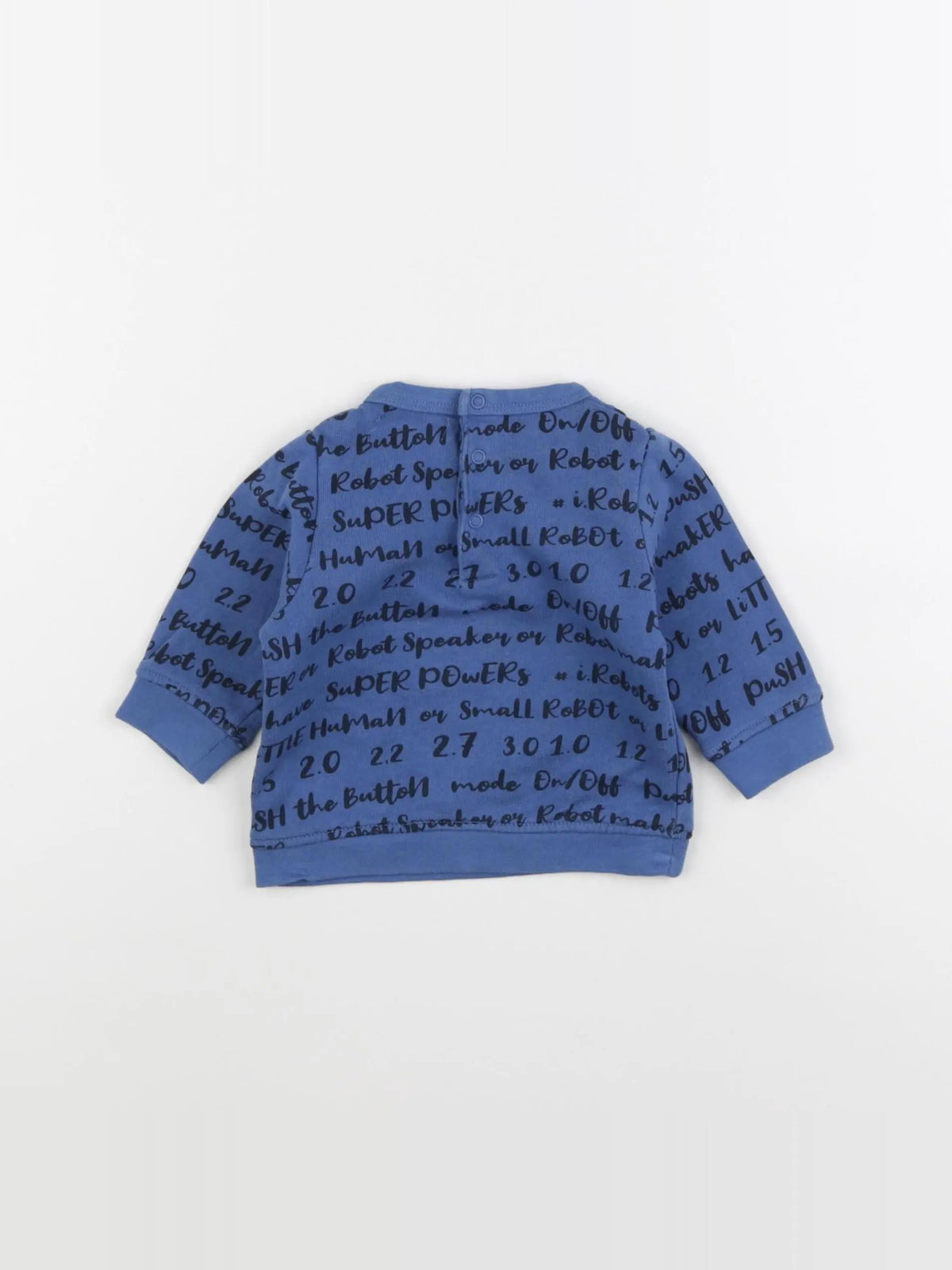 Vertbaudet - sweat bleu - 3 mois