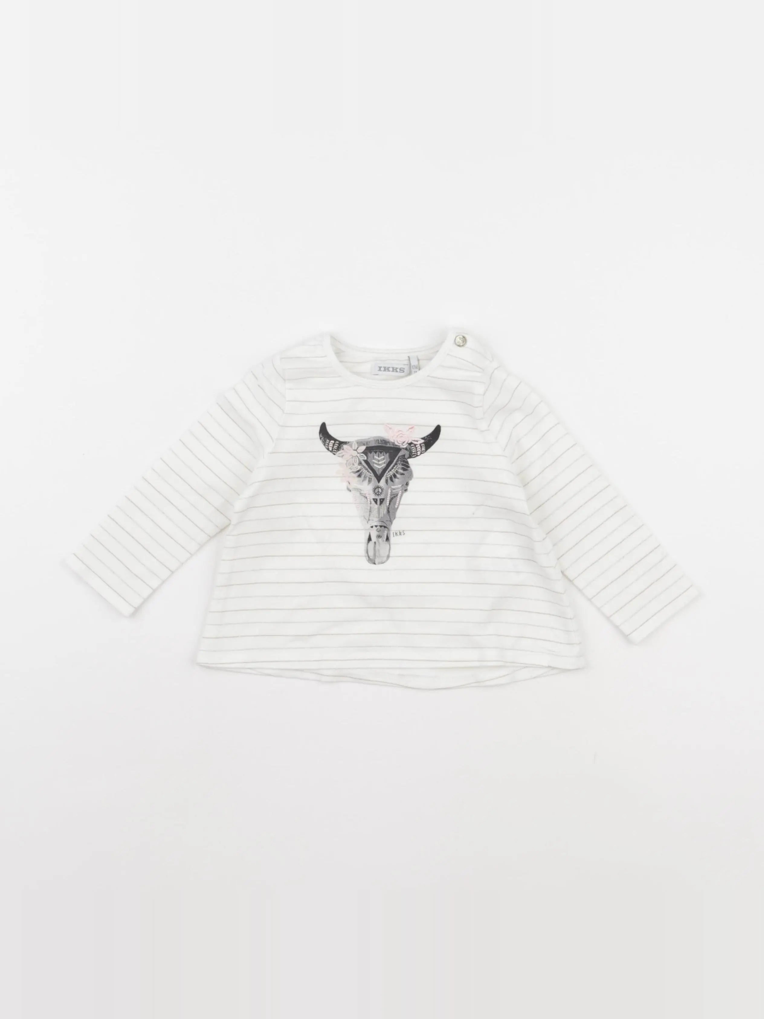 IKKS - tee-shirt blanc - 12 mois