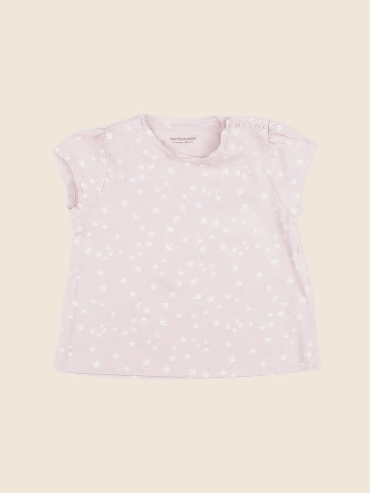 Vertbaudet - tee-shirt rose - 18 mois