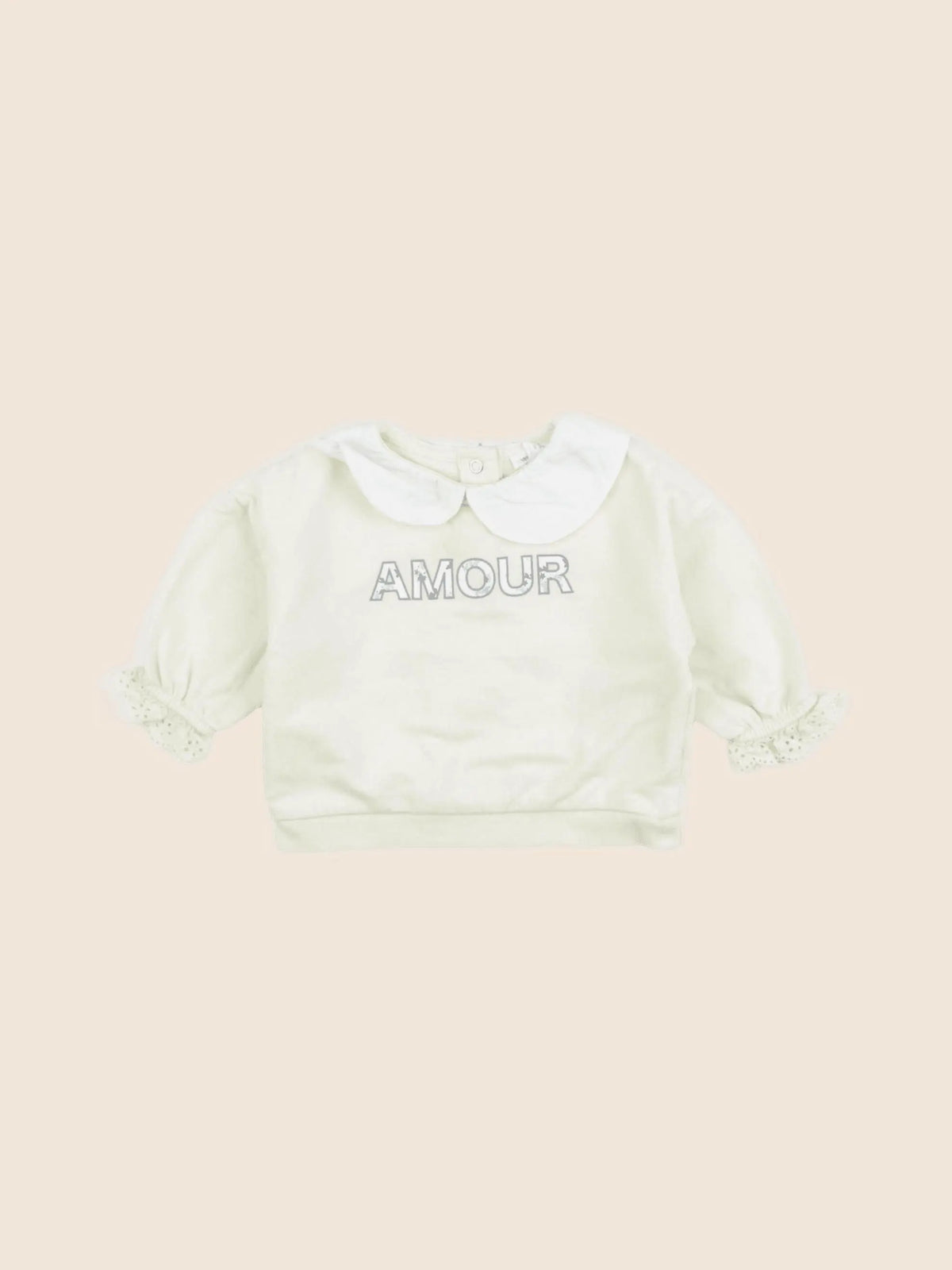 Vertbaudet - sweat jaune - 3 mois