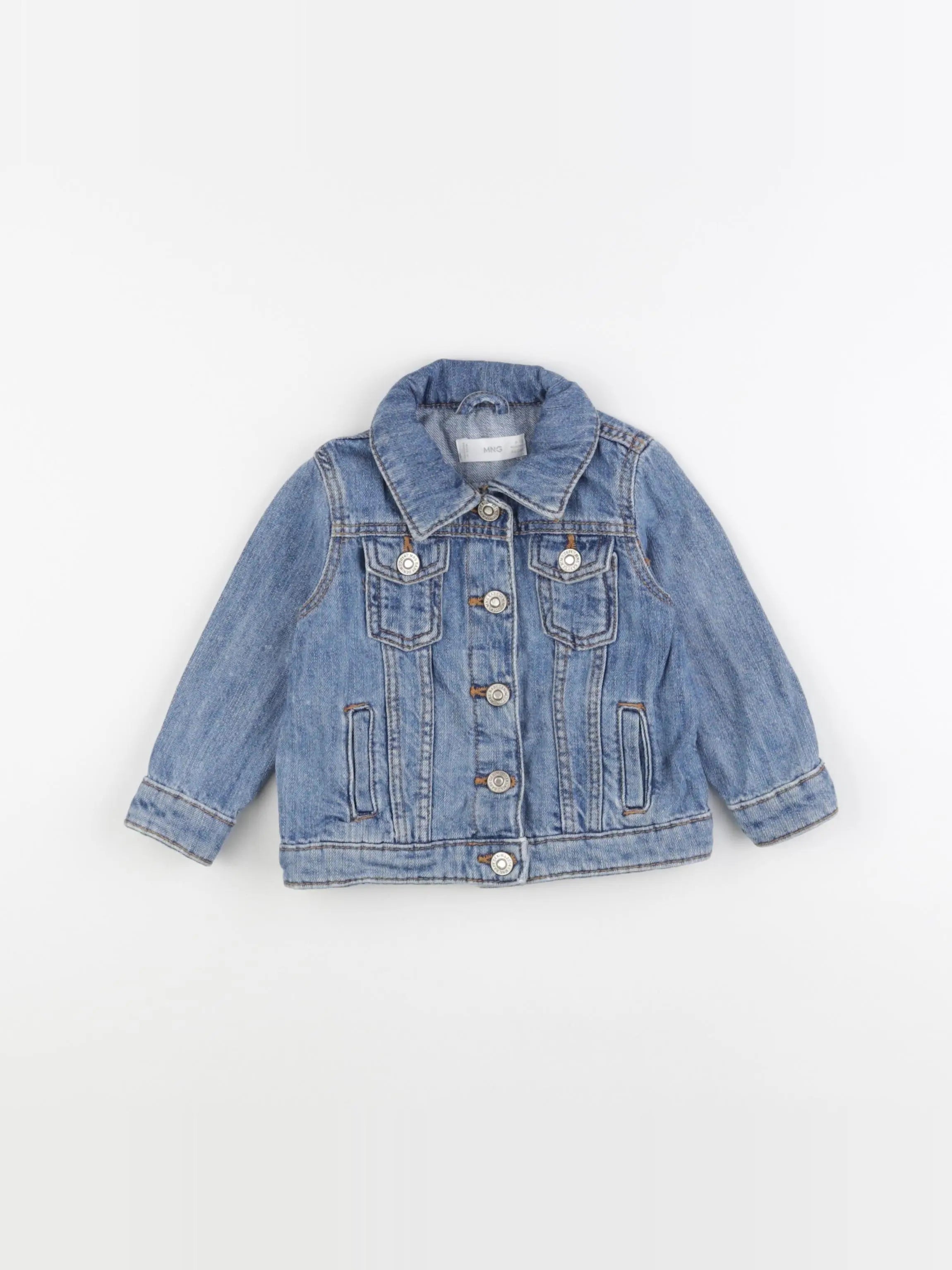 Mango - veste bleu - 9/12 mois