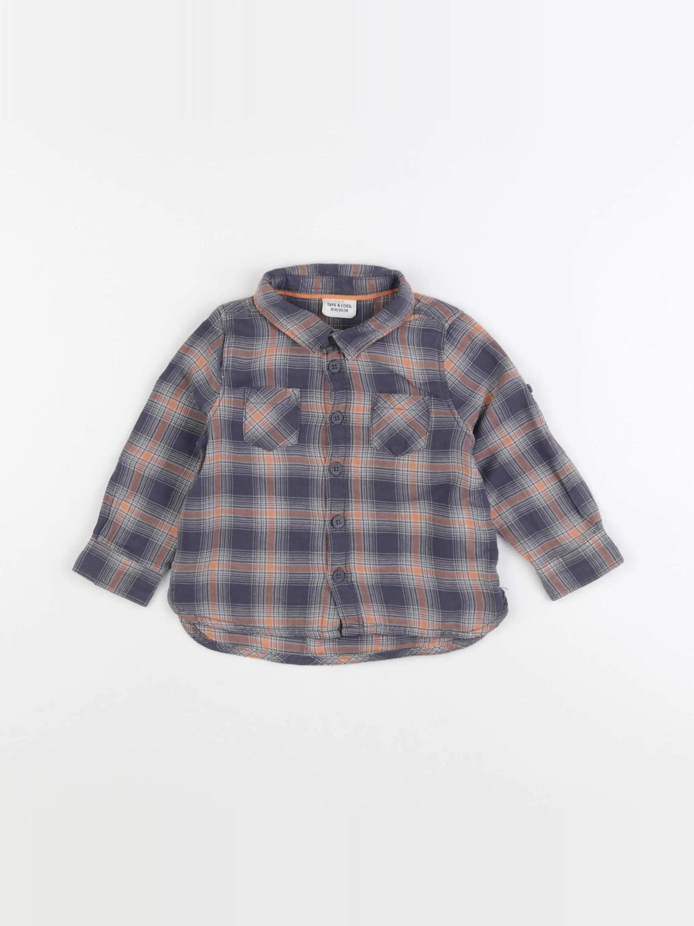 Tape à l'oeil - chemise bleu - 18 mois