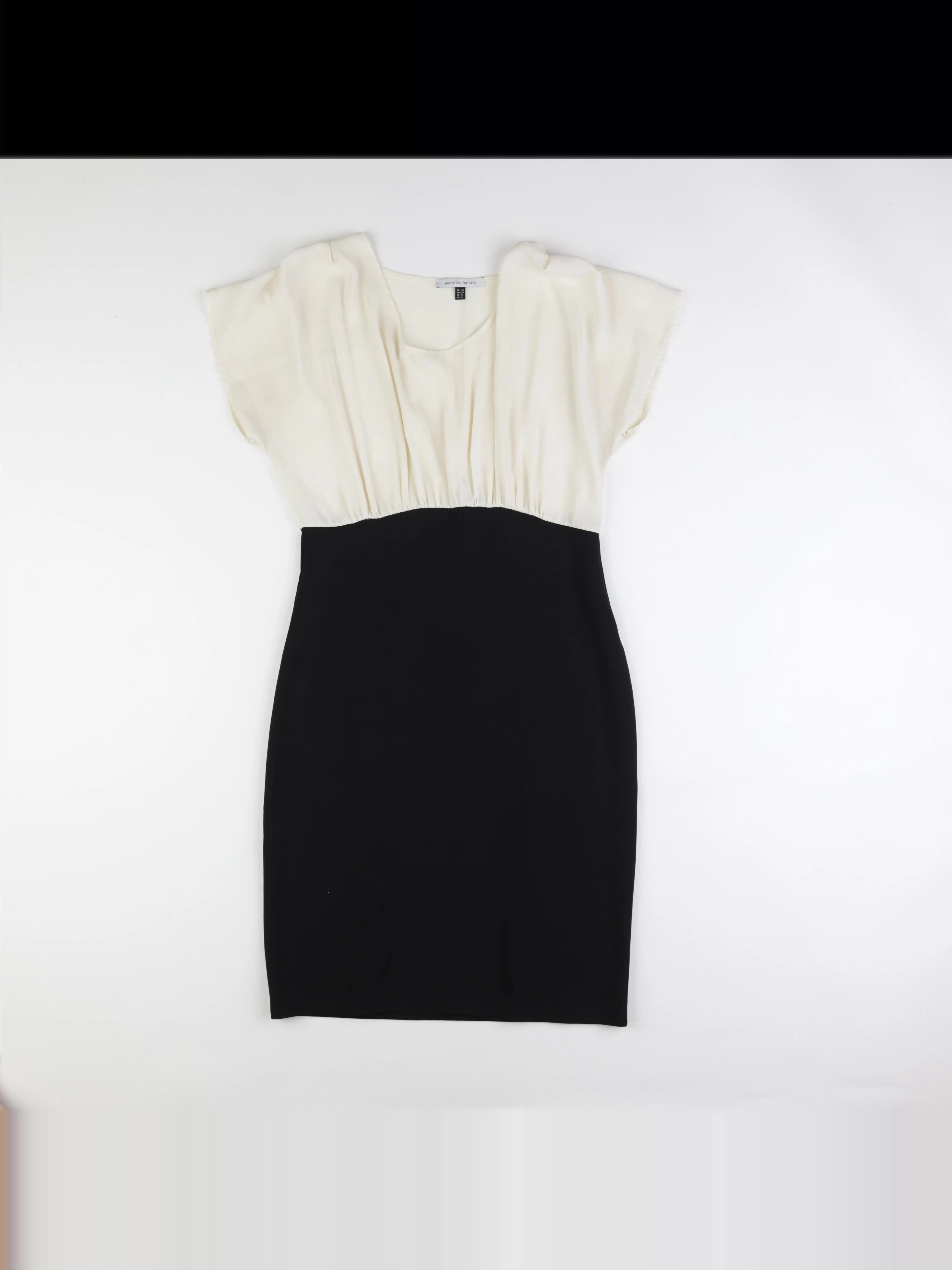 Envie de fraise - robe grossesse noir, beige - 36