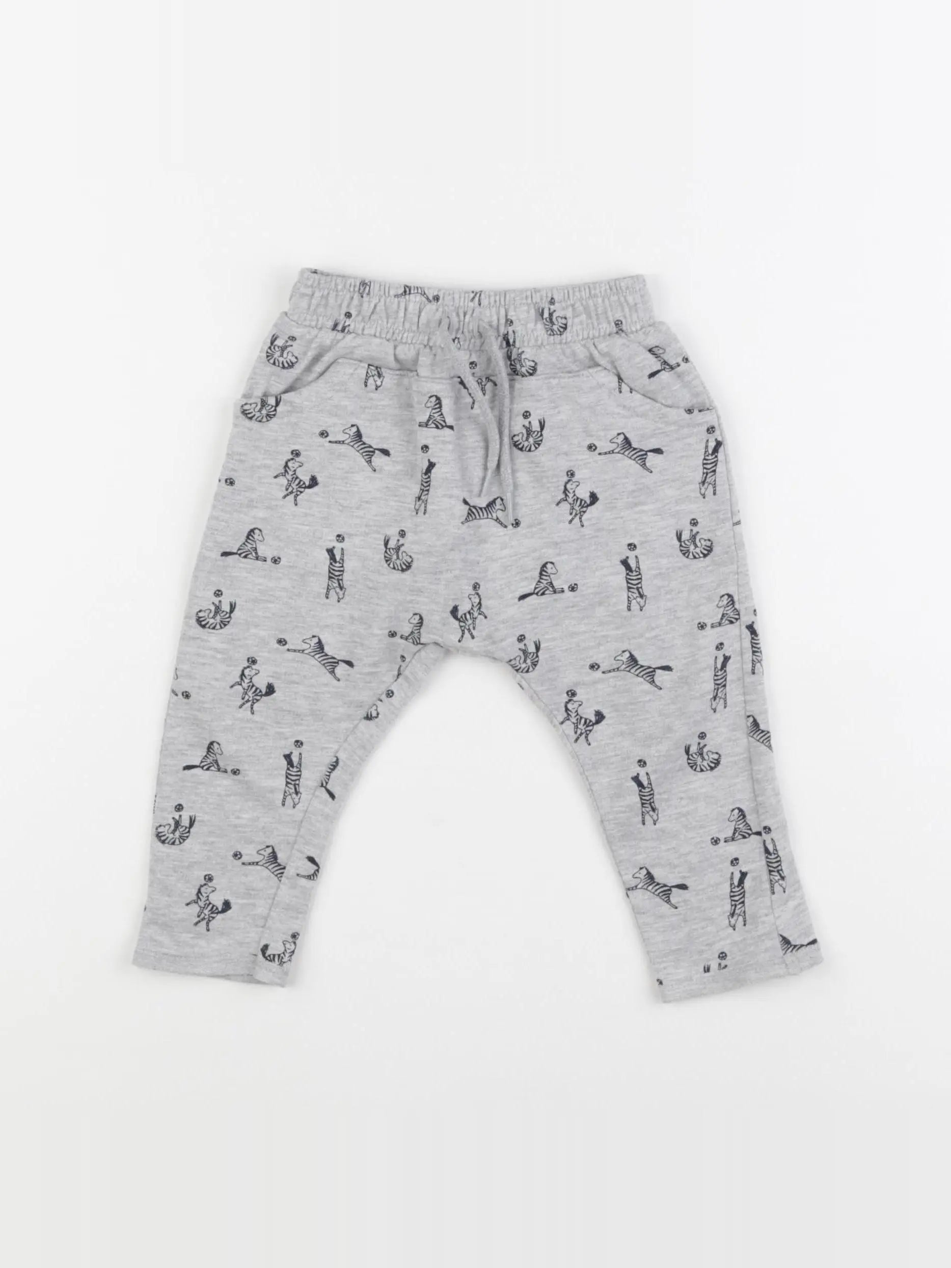 Vertbaudet - jogging gris - 9 mois