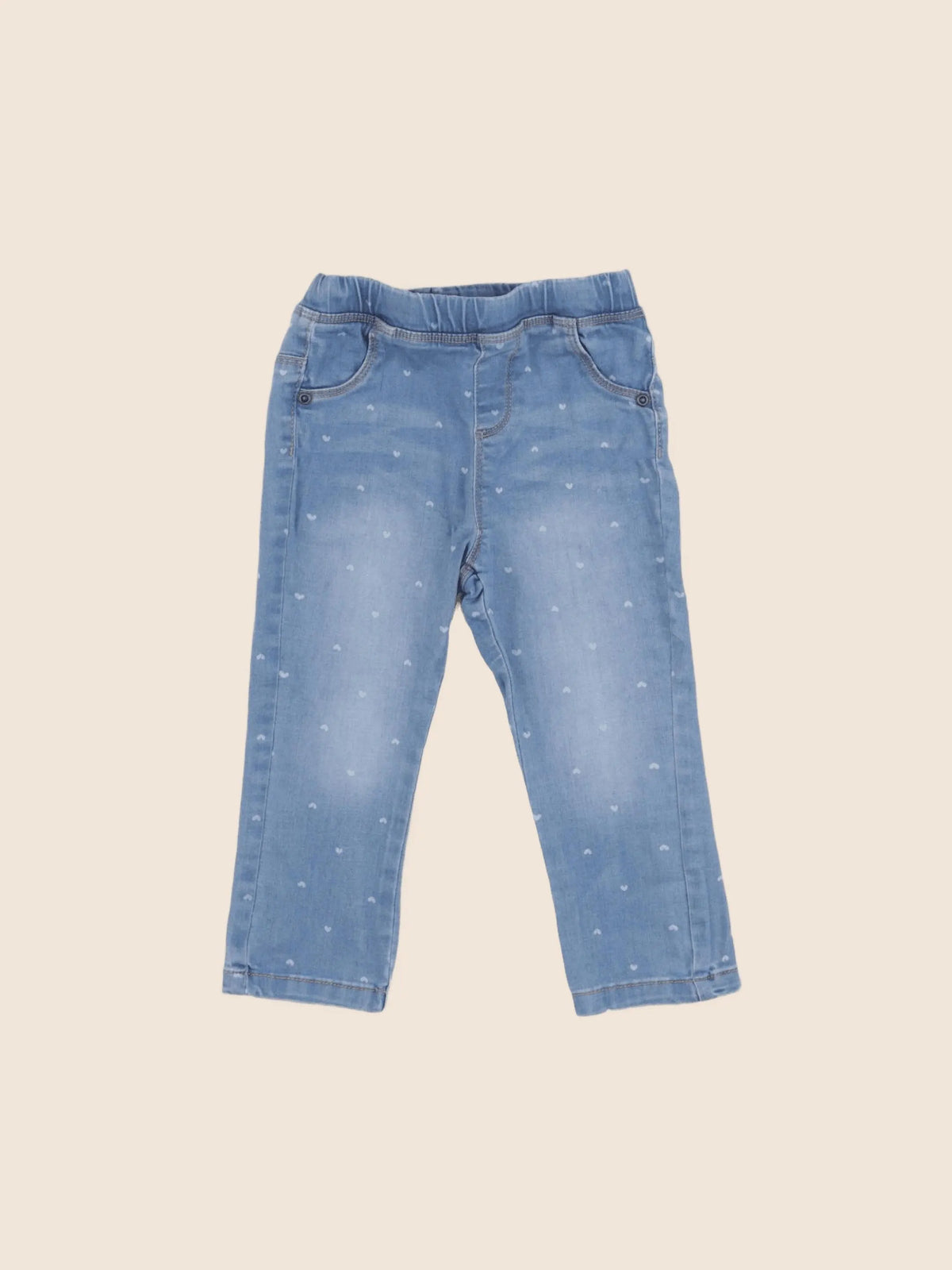 Vertbaudet - jegging bleu - 24 mois