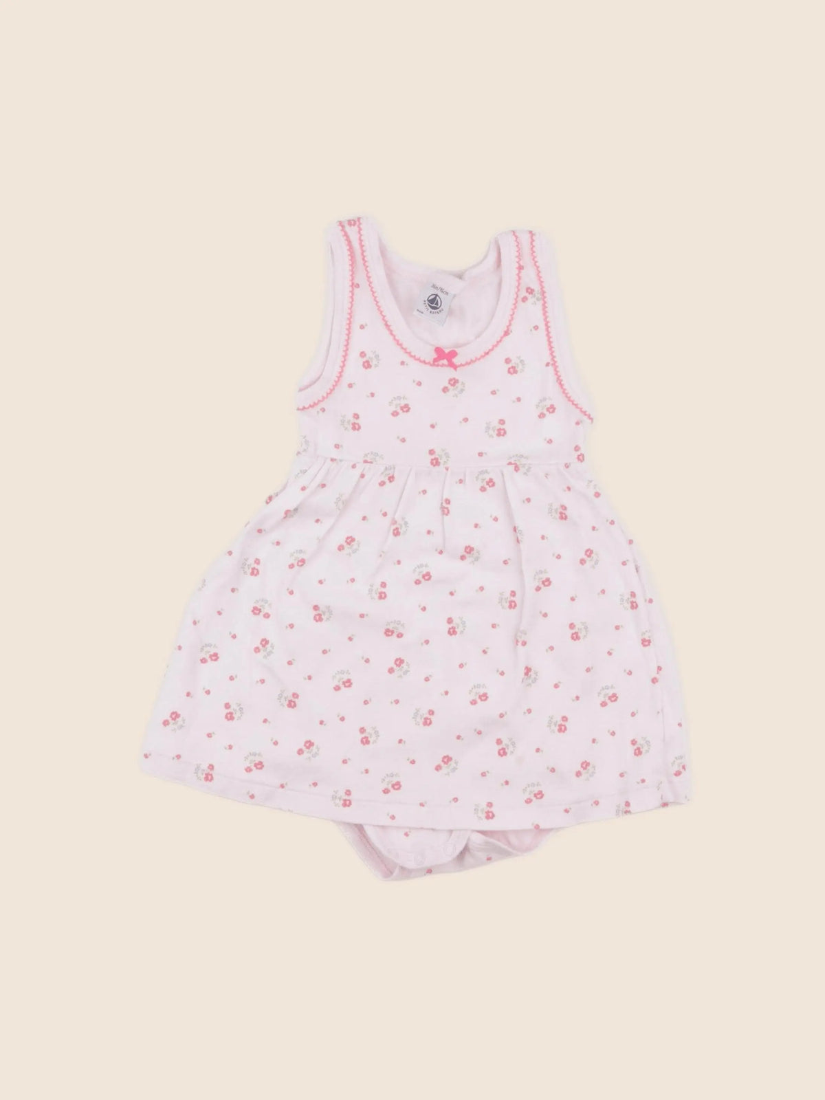 Petit Bateau - body robe rose - 36 mois
