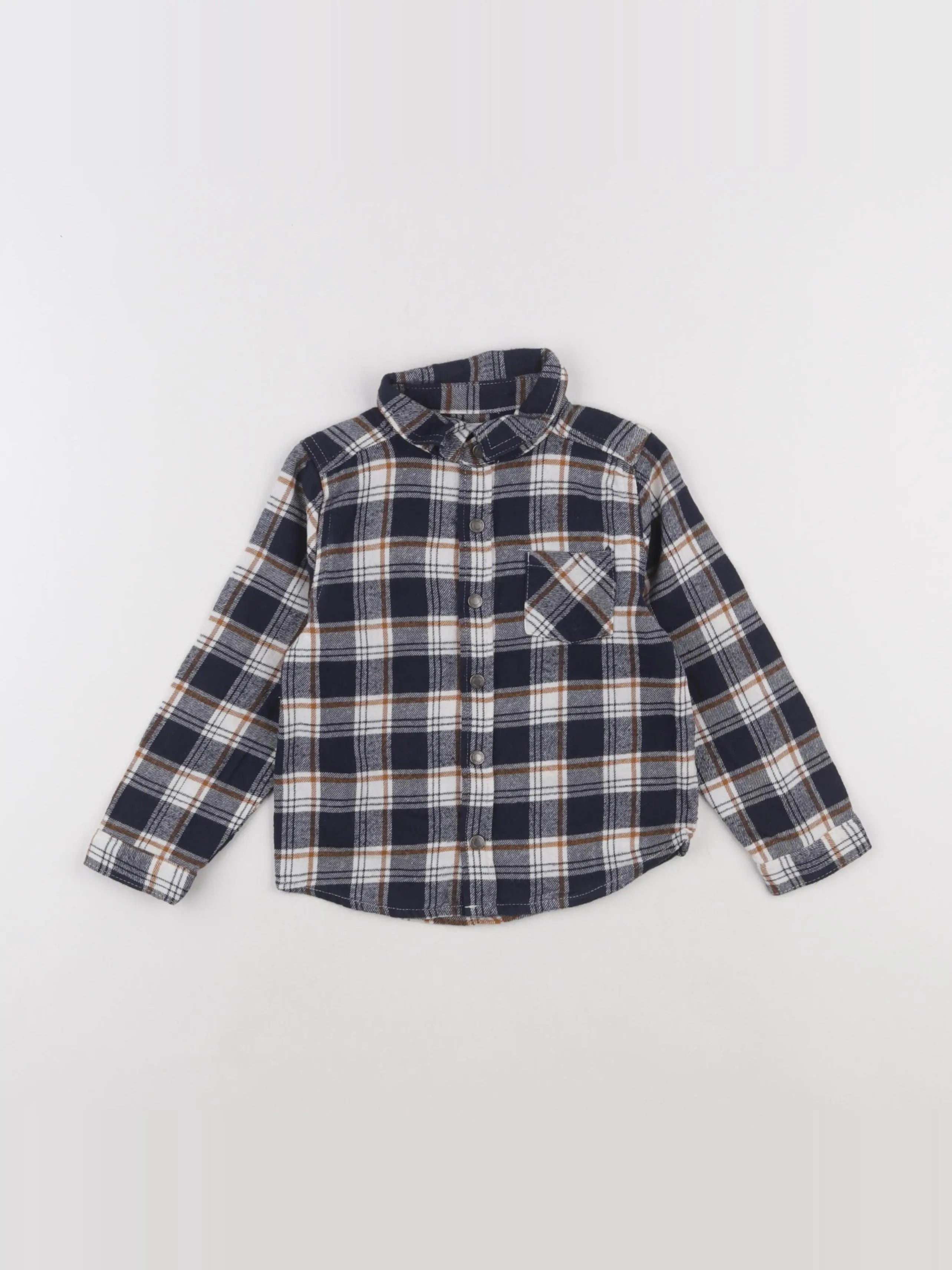 Vertbaudet - chemise bleu - 24 mois
