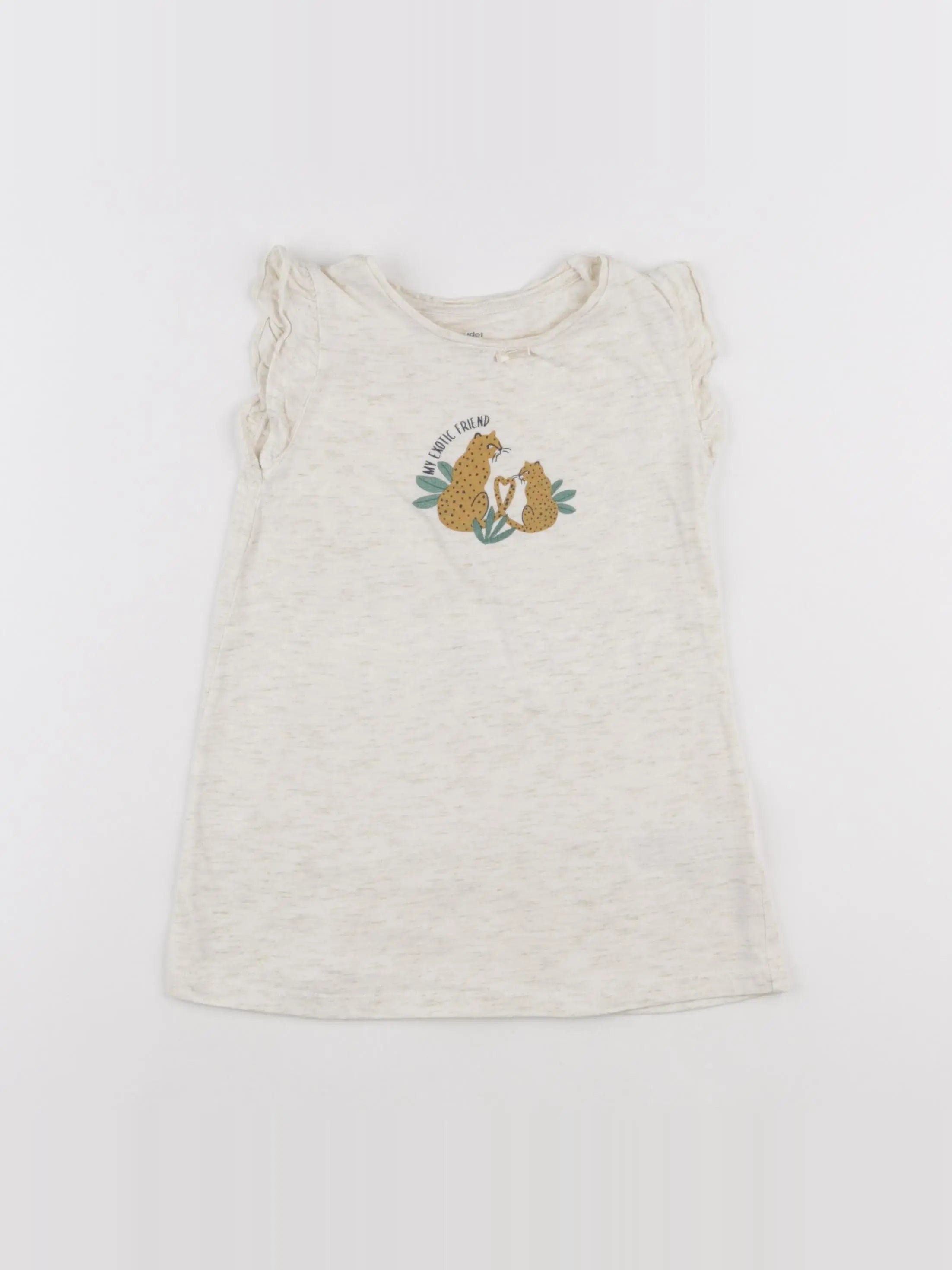 Vertbaudet - robe beige - 3 ans