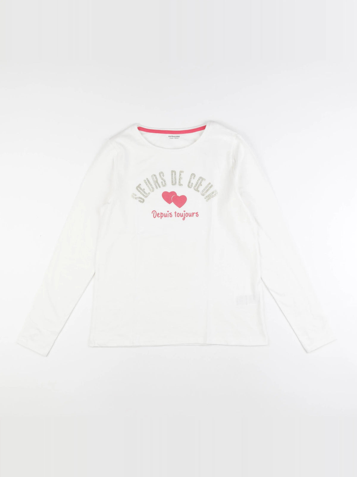 Vertbaudet - tee-shirt blanc - 14 ans