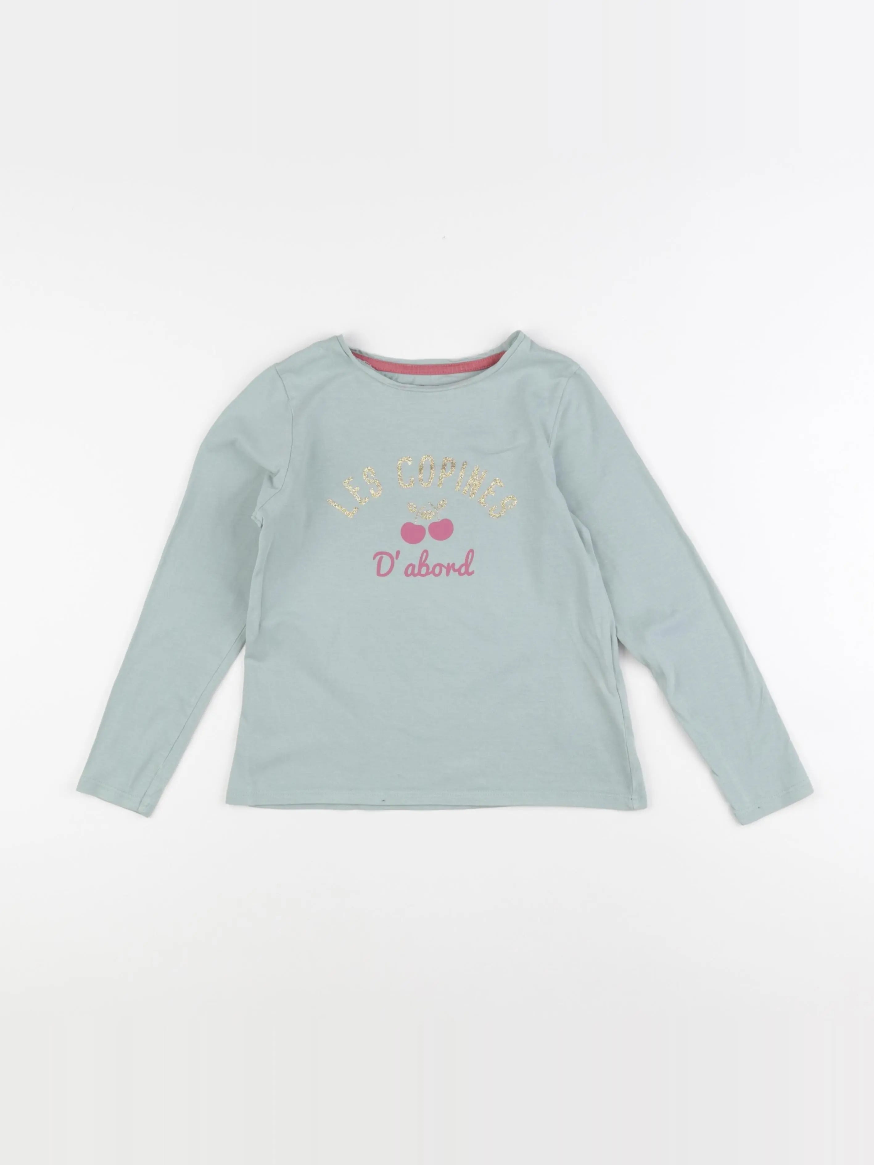 Vertbaudet - tee-shirt vert - 8 ans