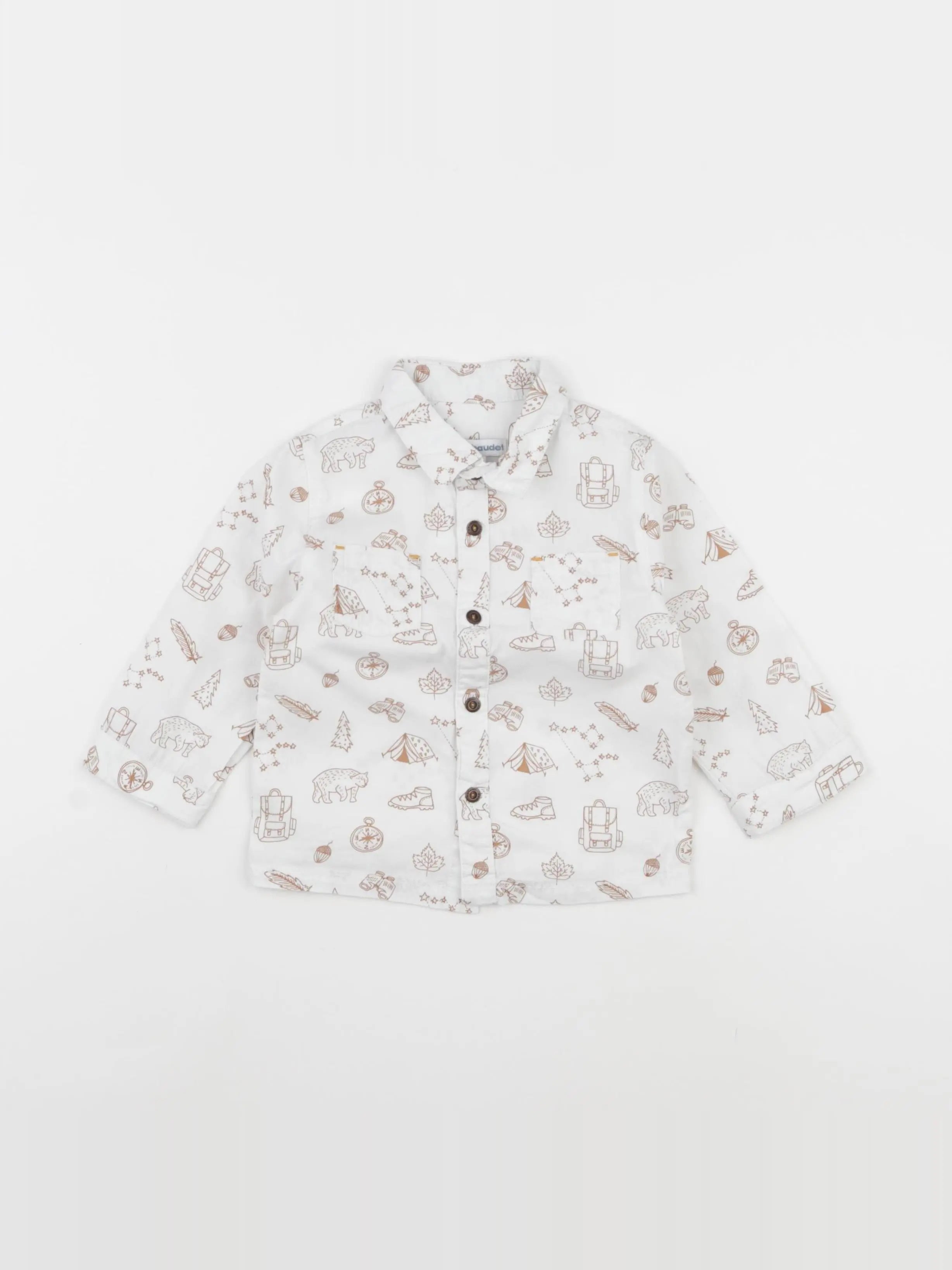 Vertbaudet - chemise blanc - 12 mois