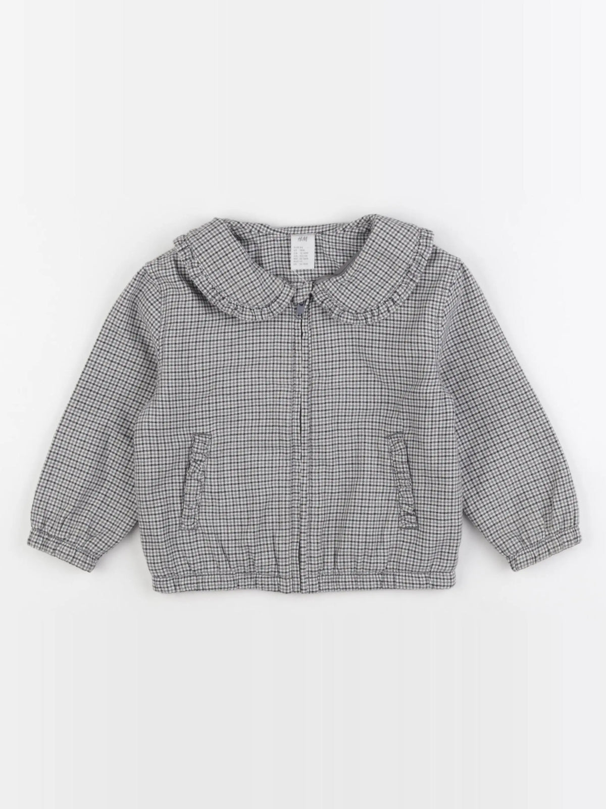 H&M - veste gris - 12/18 mois