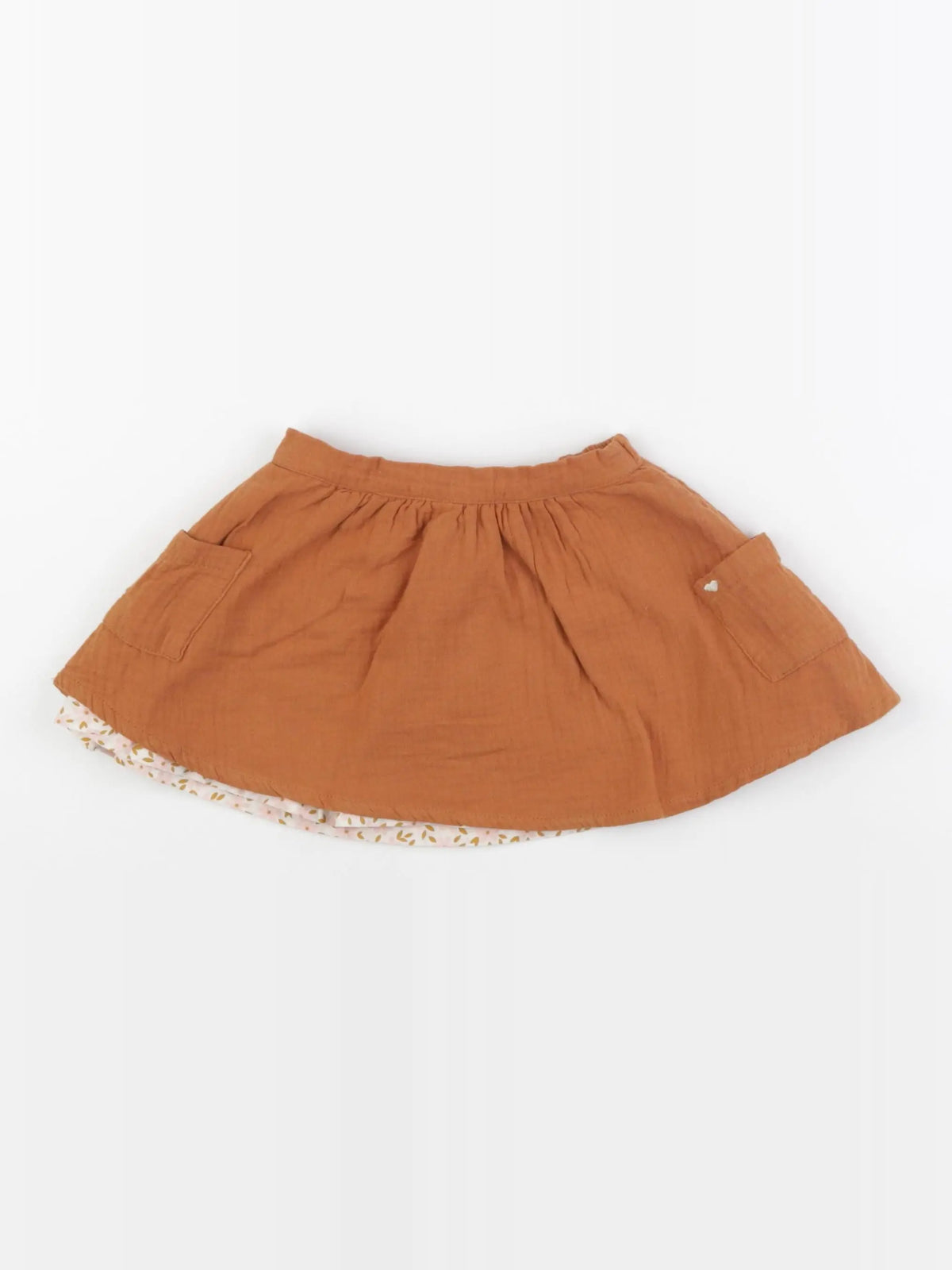 Vertbaudet - jupe marron - 2 ans