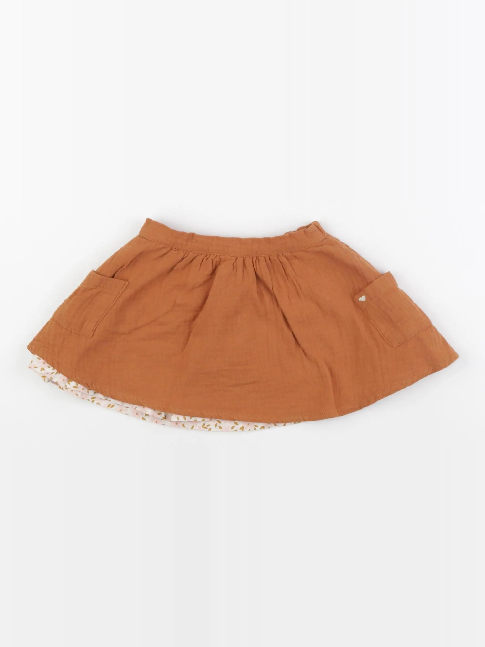 Vertbaudet - jupe marron - 2 ans