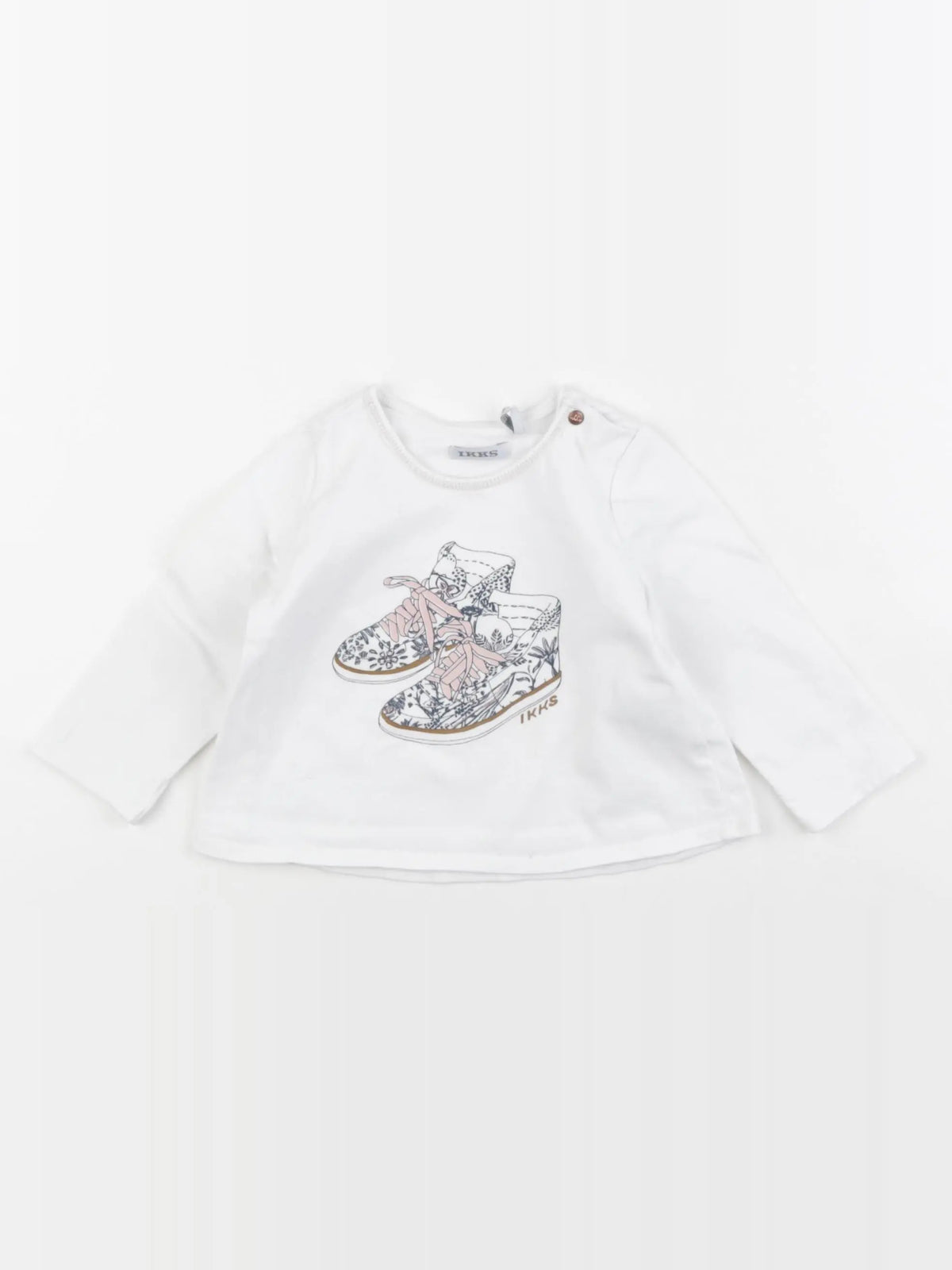 IKKS - tee-shirt blanc - 12 mois