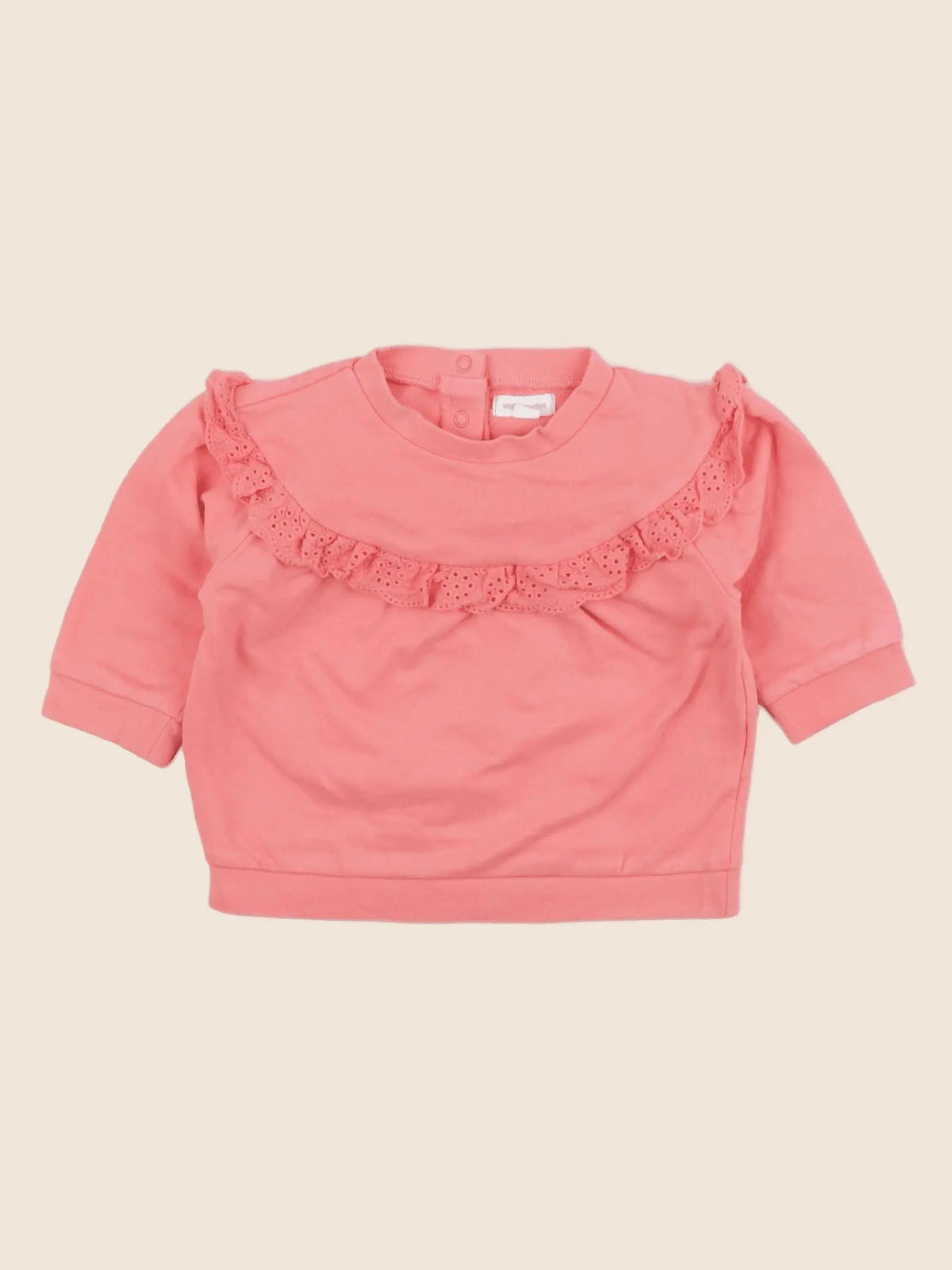 Vertbaudet - sweat rose - 6 mois
