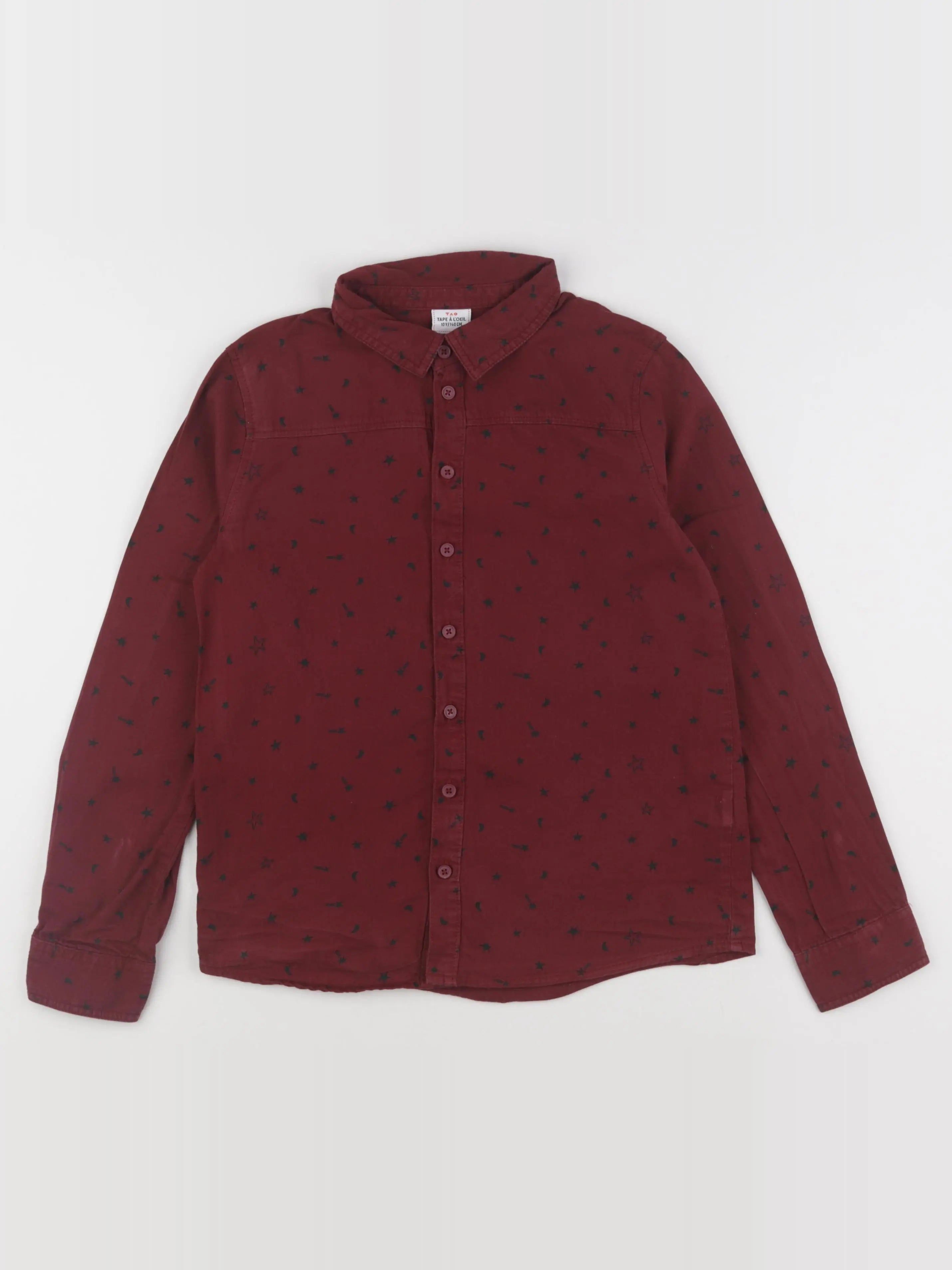 Tape à l'oeil - chemise rouge - 10 ans