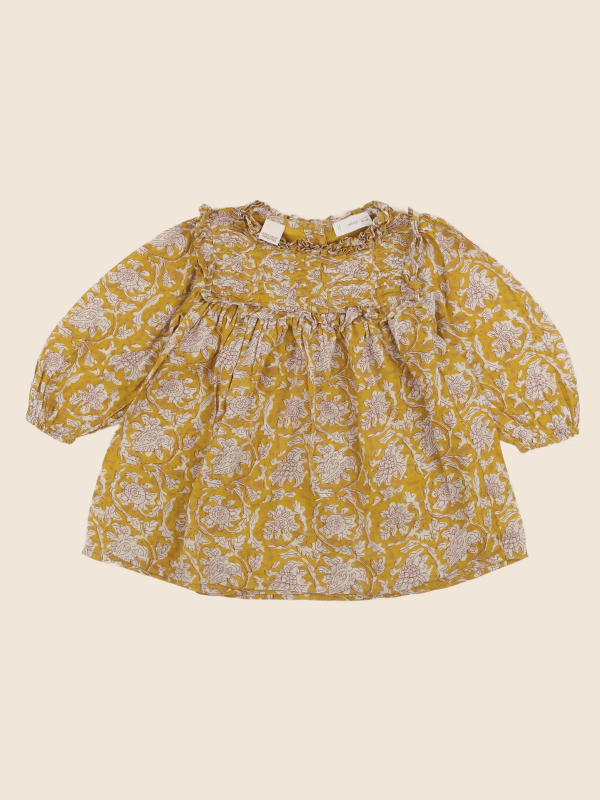 Mango - robe jaune - 12/18 mois
