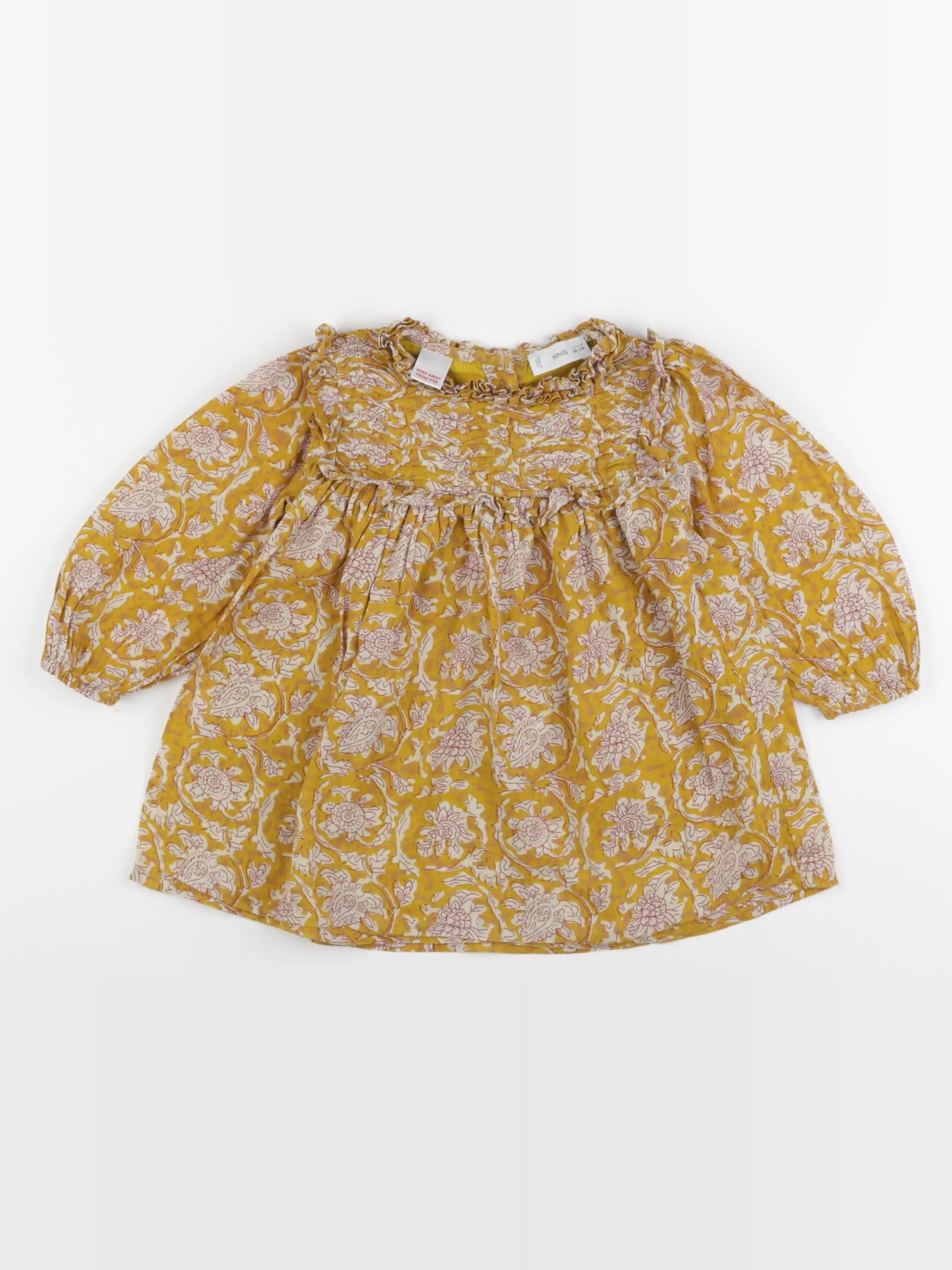 Mango - robe jaune - 12/18 mois