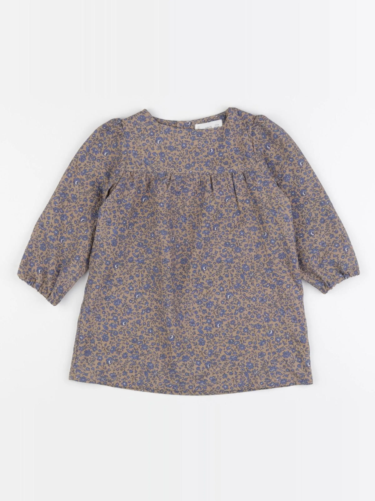 Mango - robe bleu, marron - 12/18 mois
