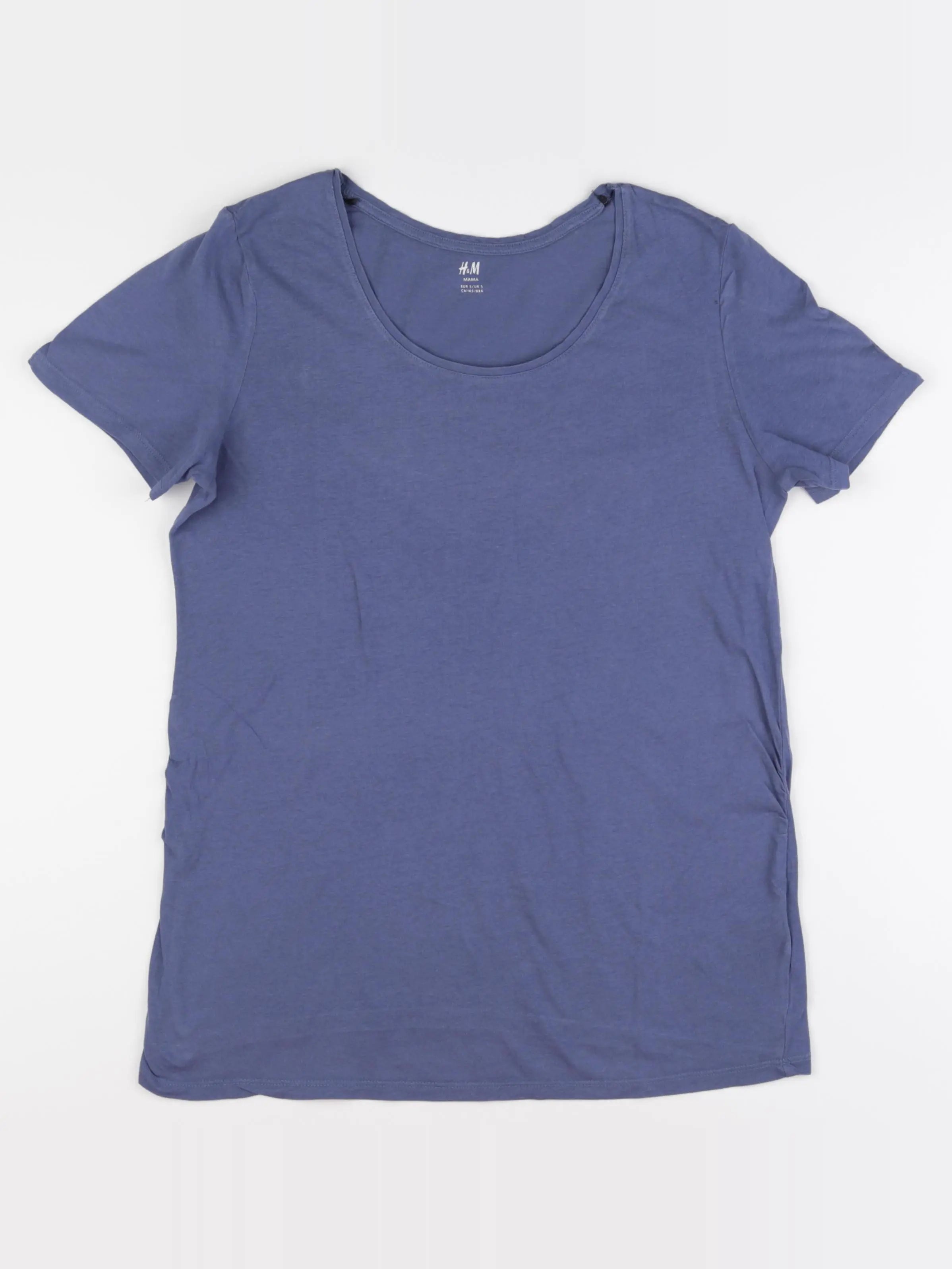 H&M - tee-shirt grossesse bleu - 36