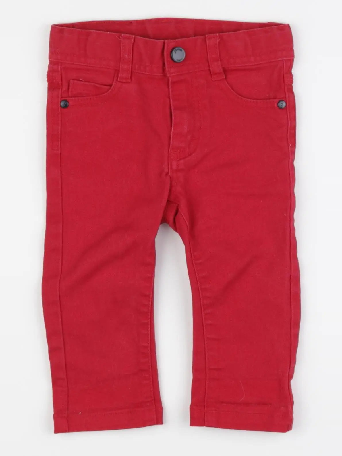 Jacadi - jean rouge - 12 mois