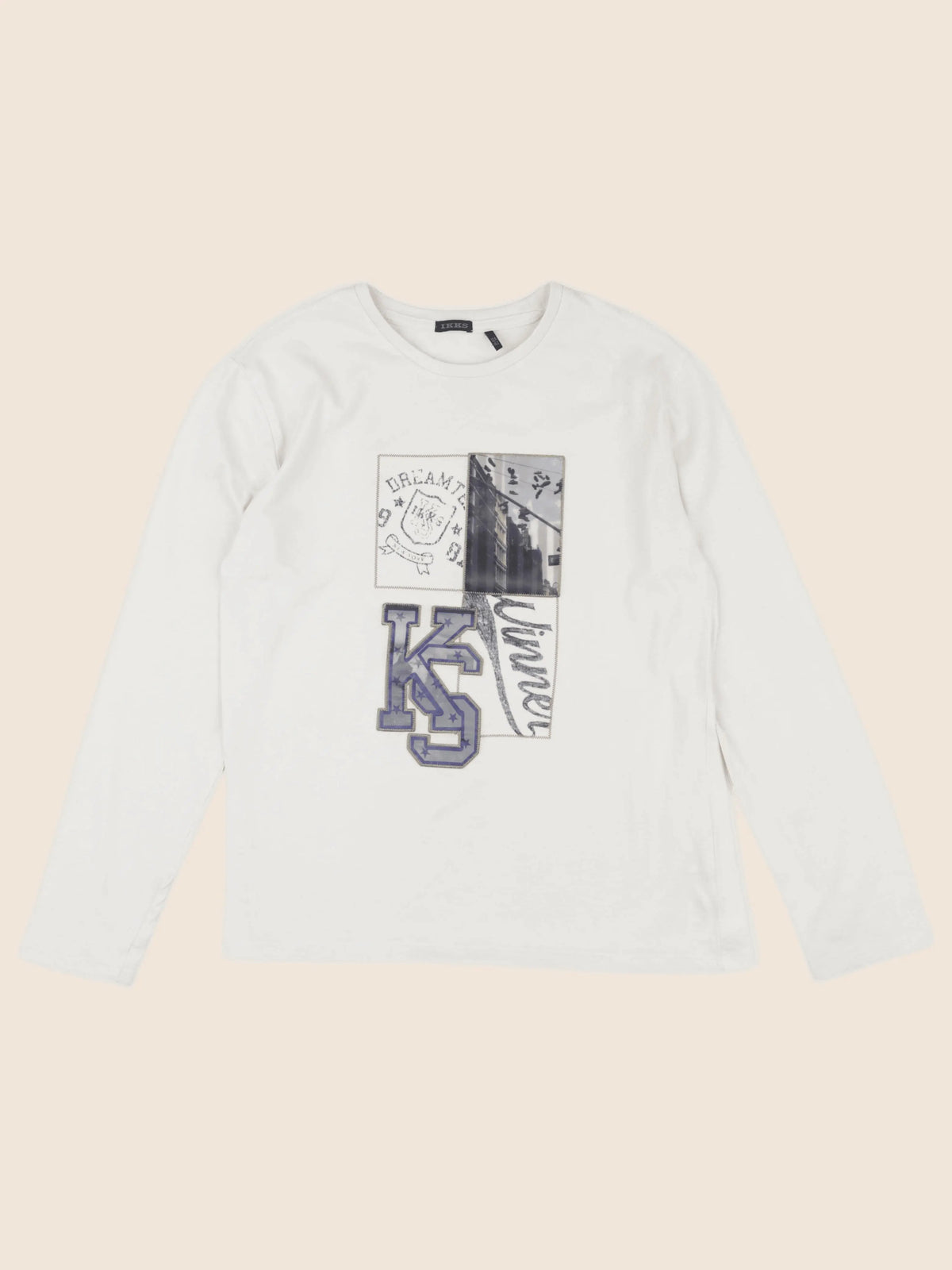 IKKS - tee-shirt beige - 12 ans