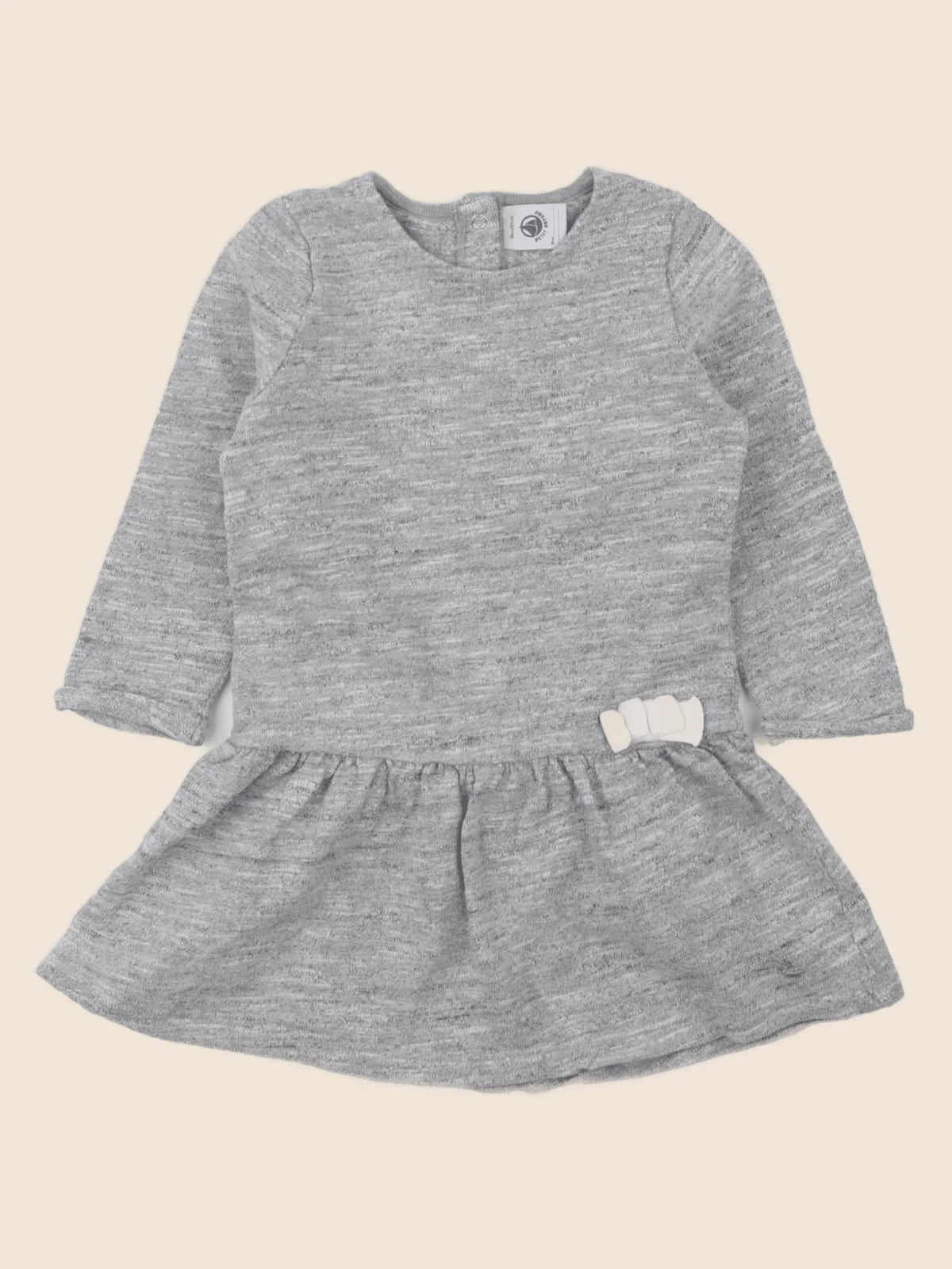 Petit Bateau - robe gris - 18 mois
