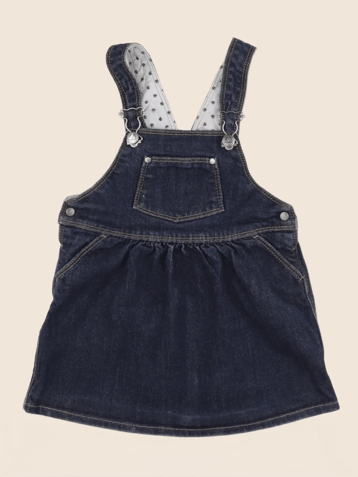 Petit Bateau - robe bleu - 18 mois