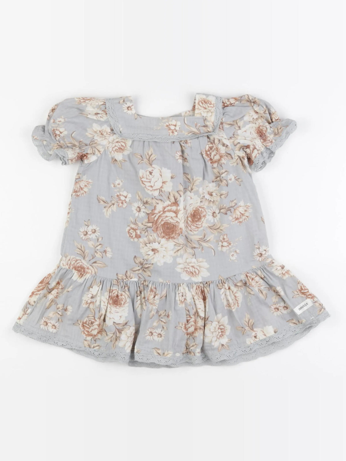 Newbie - robe bleu - 12/18 mois
