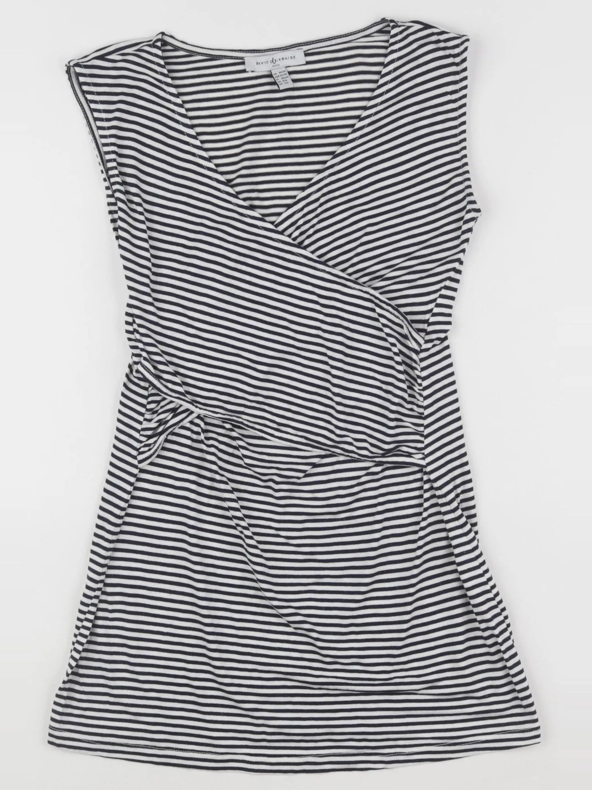 Envie de fraise - débardeur grossesse, allaitement bleu, blanc - 34 à 36