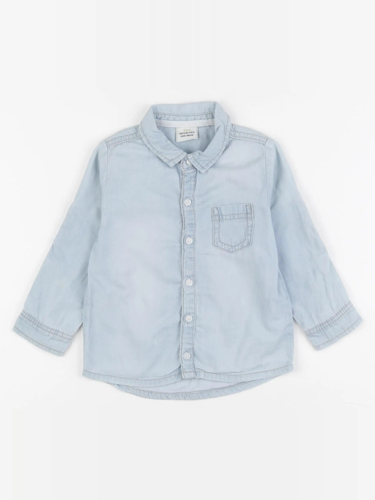 Tape à l'oeil - chemise bleu - 2 ans