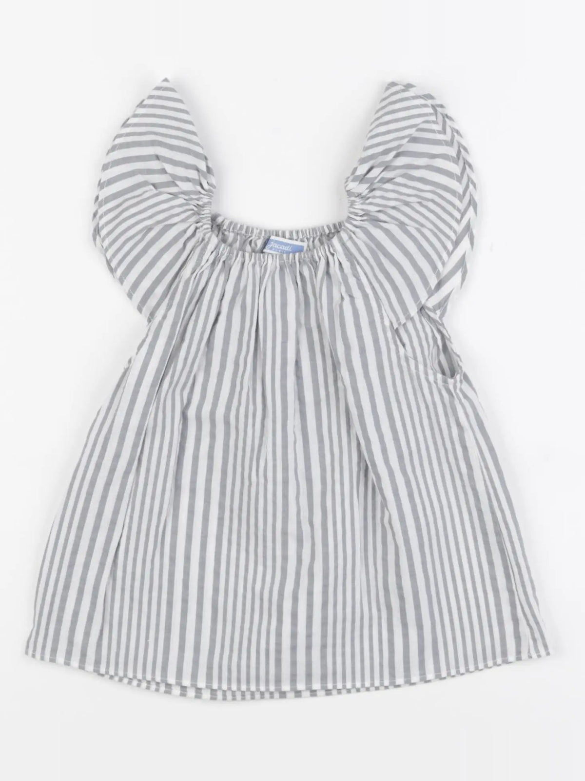 Jacadi - blouse gris, blanc - 24 mois