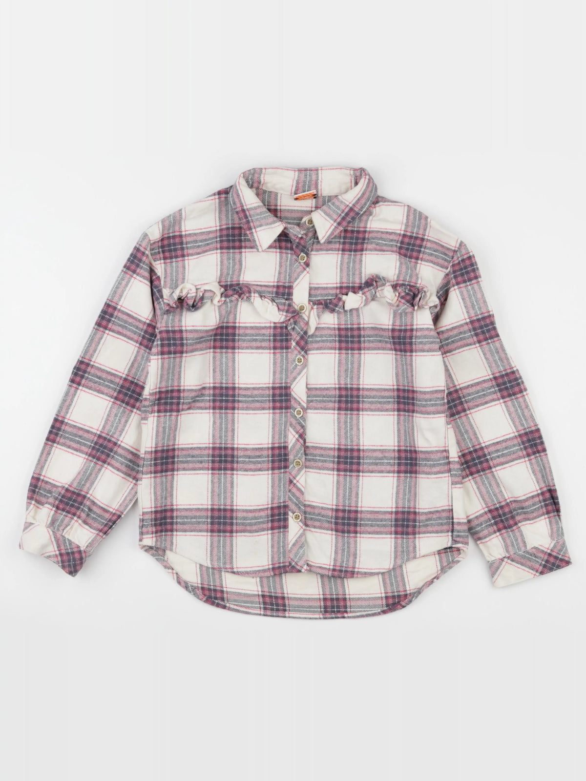 Tape à l'oeil - Sur-chemise blanc, rose - 10 ans